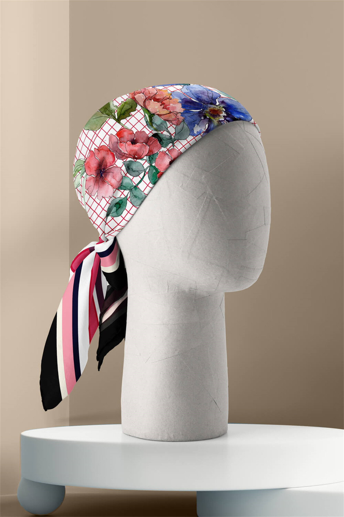 B115 GEOMETRIC COLUR BANDANA