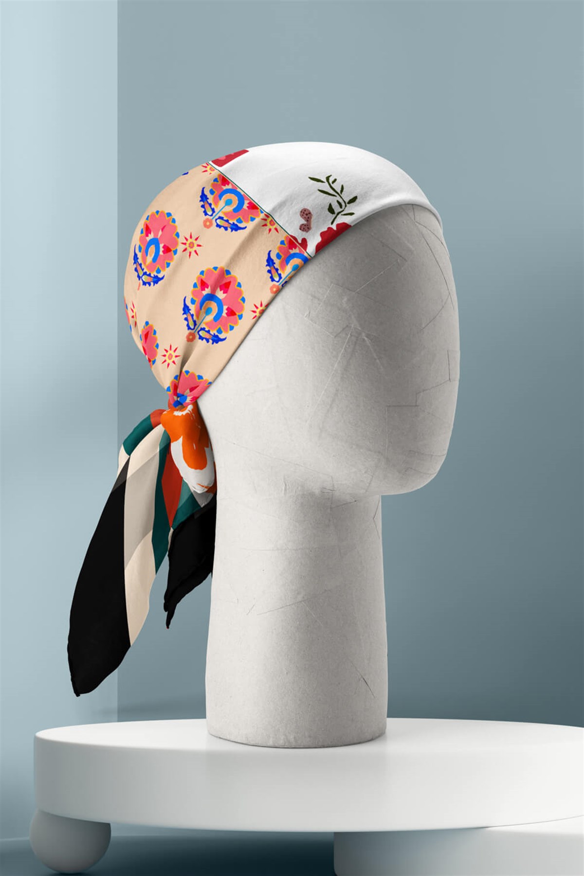 Violla B14 ETNIK ŞALLI PAISLEY BANDANA DG12417