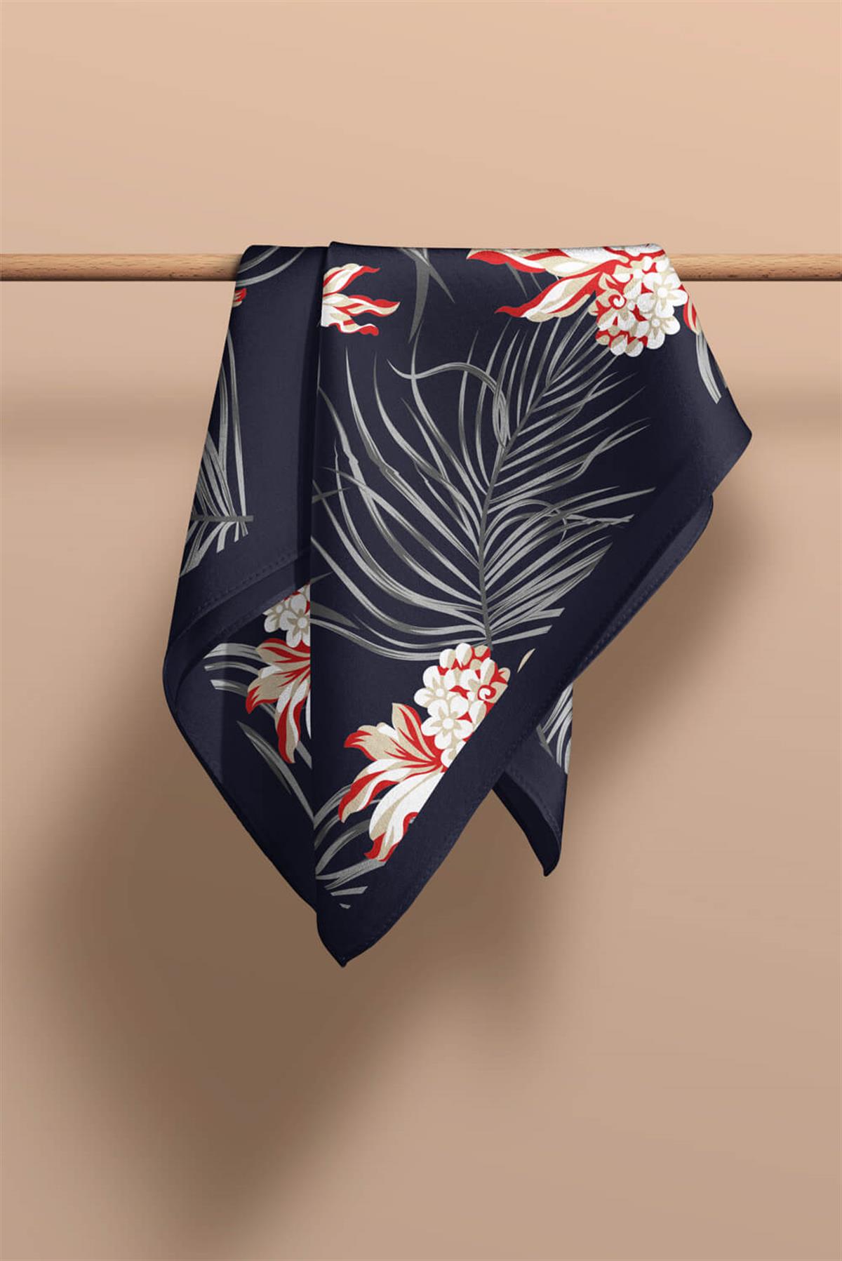 I13 Modabutik Çiçek Desenli Fular