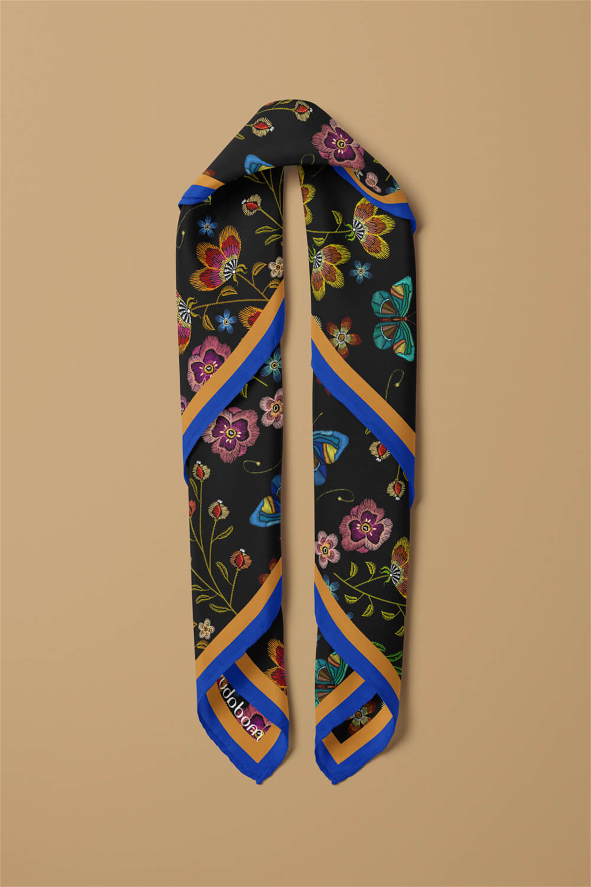 Z55 Modabutik Kelebek Desenli Bandana