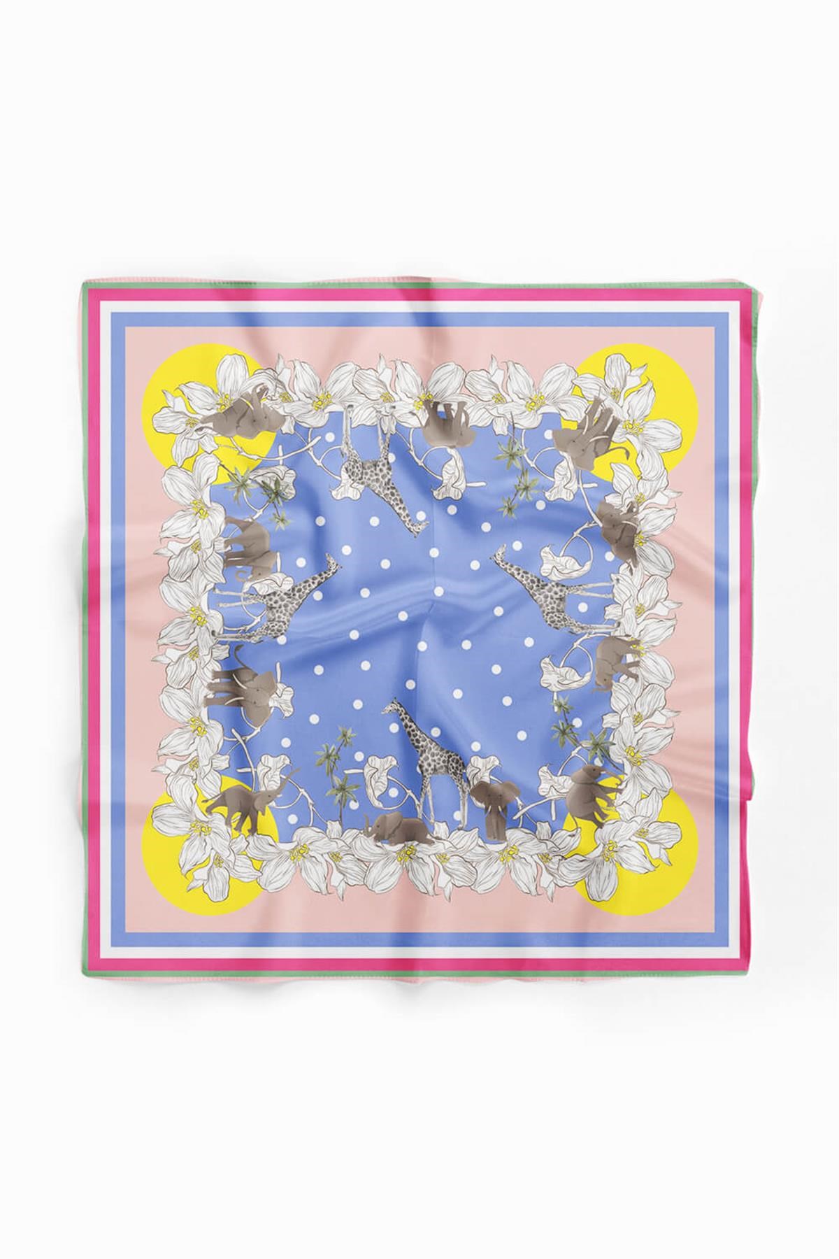 Violla E68 SOYUT ABSTRACK ANIMAL TASARIM BANDANA DG12463
