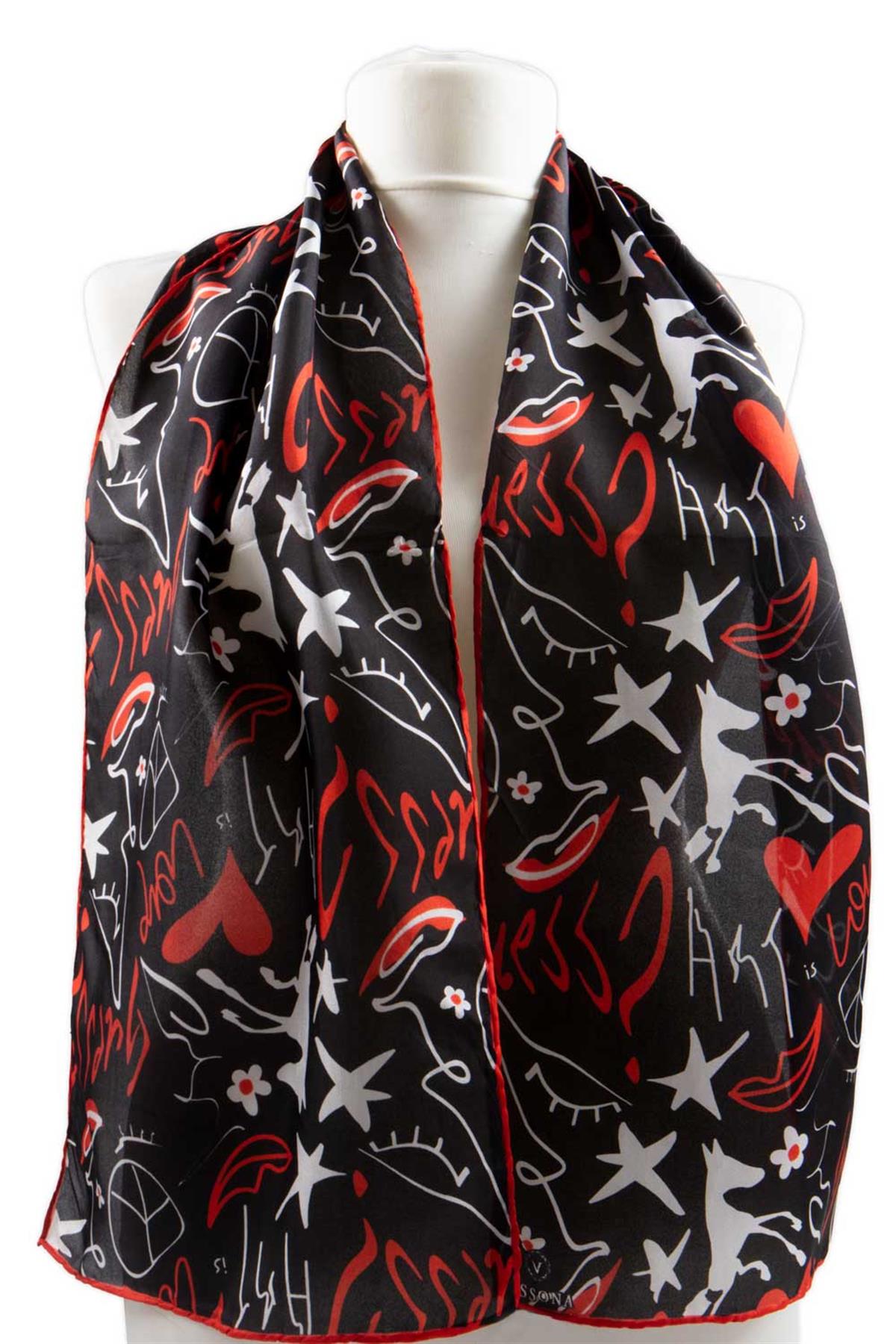 Vissona Love İpek Fular