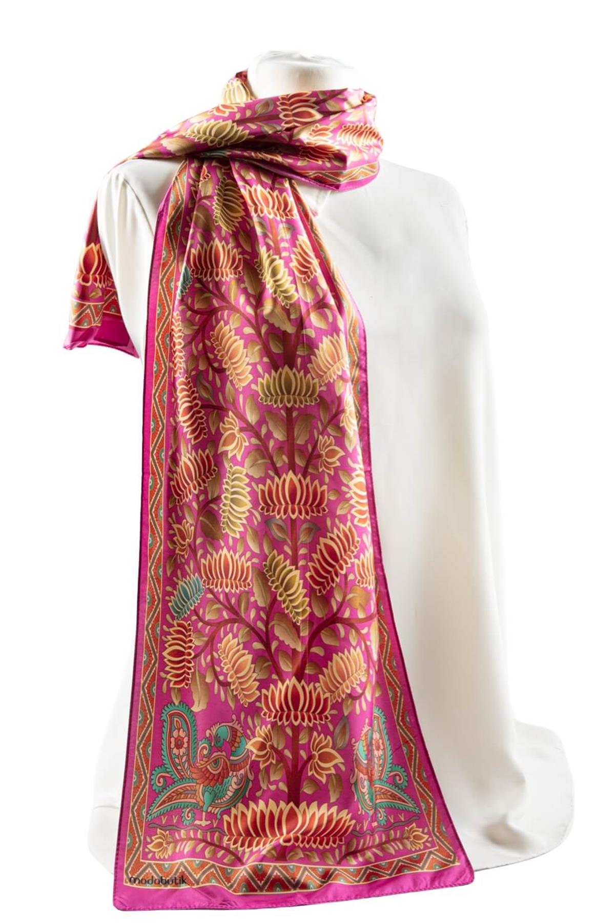 Z63 Modabutik Çiçek Desenli Kadın Fular