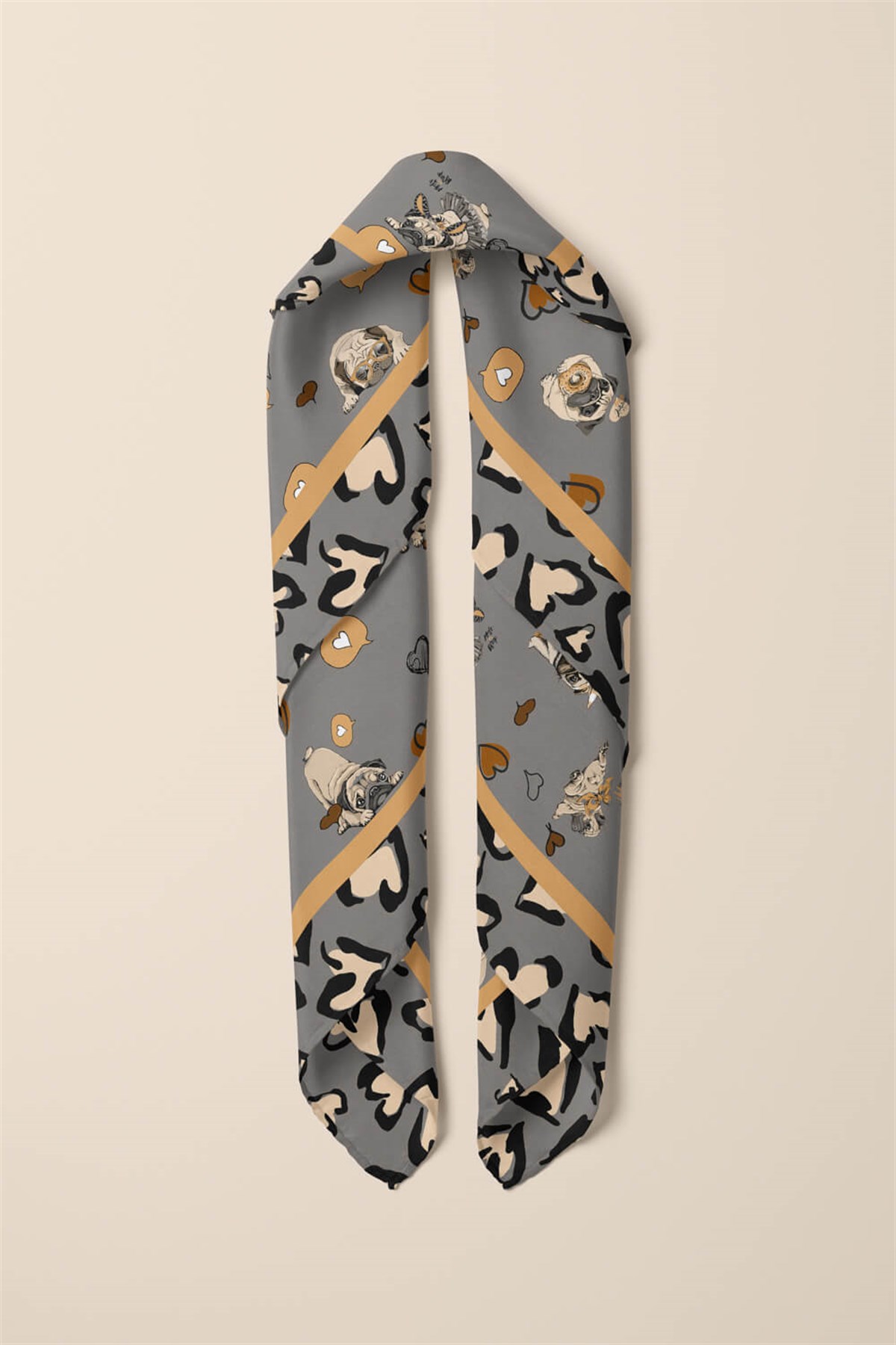 Violla Y89 KADIN DESENLİ YEŞİL BANDANA