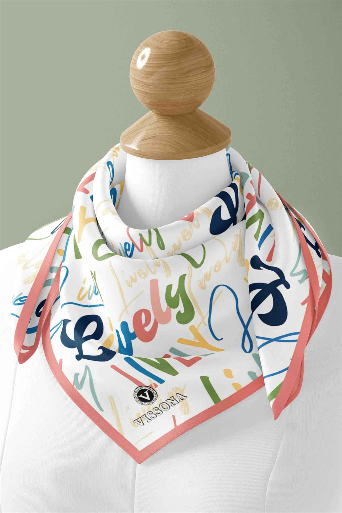 100% Silk Headscarf for Women - 22