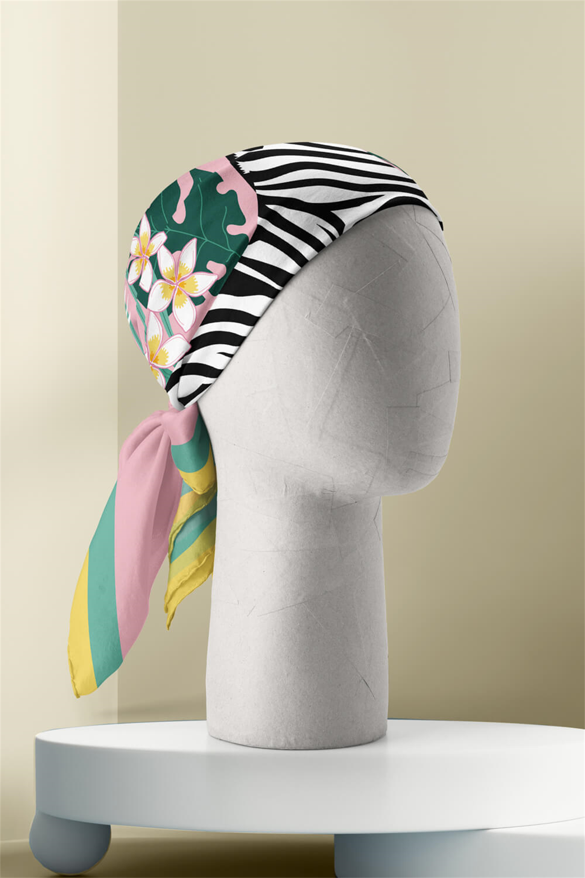 A39 Modabutik Zebra Desenli Bandana