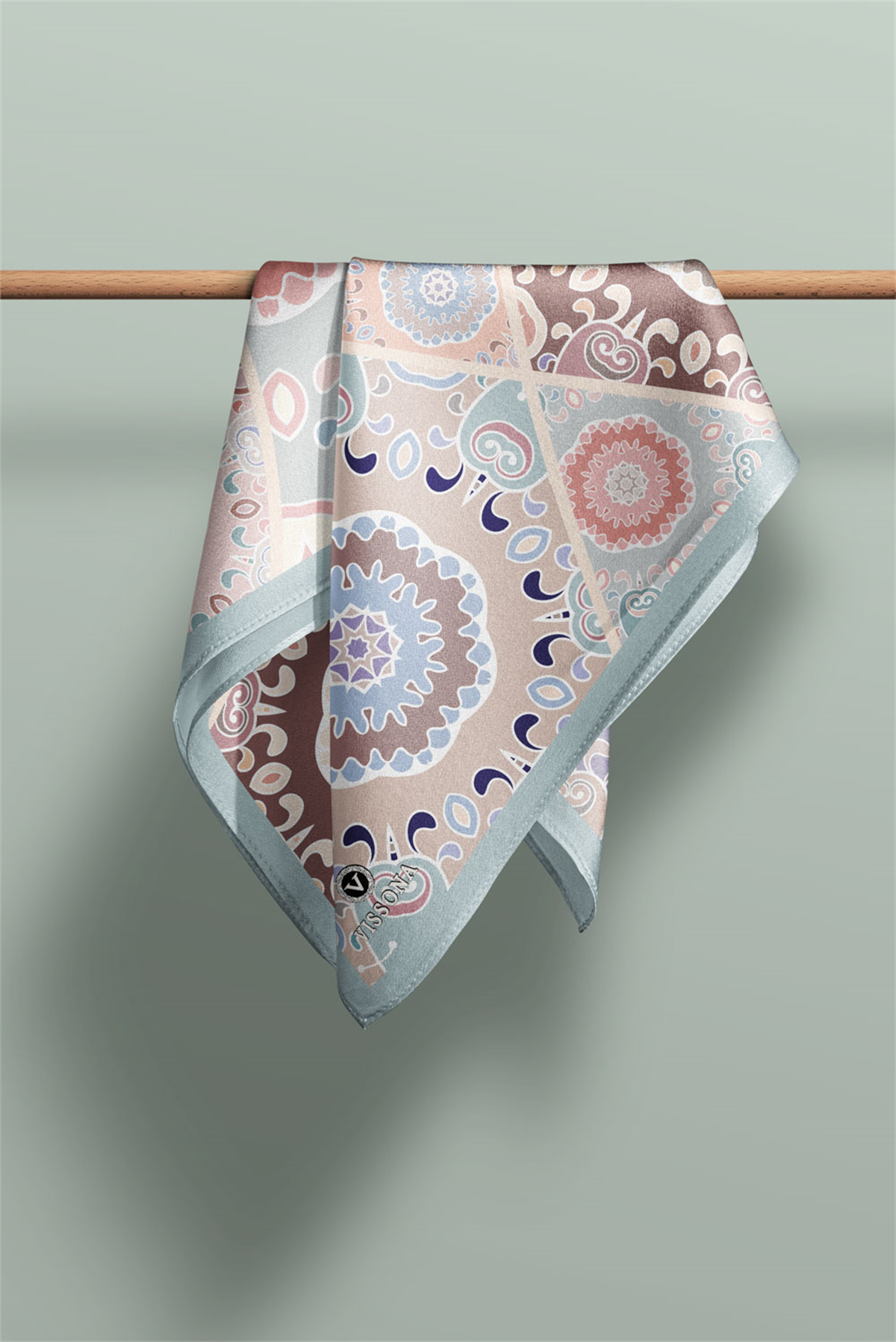 100% Silk Headscarf for Women - 22