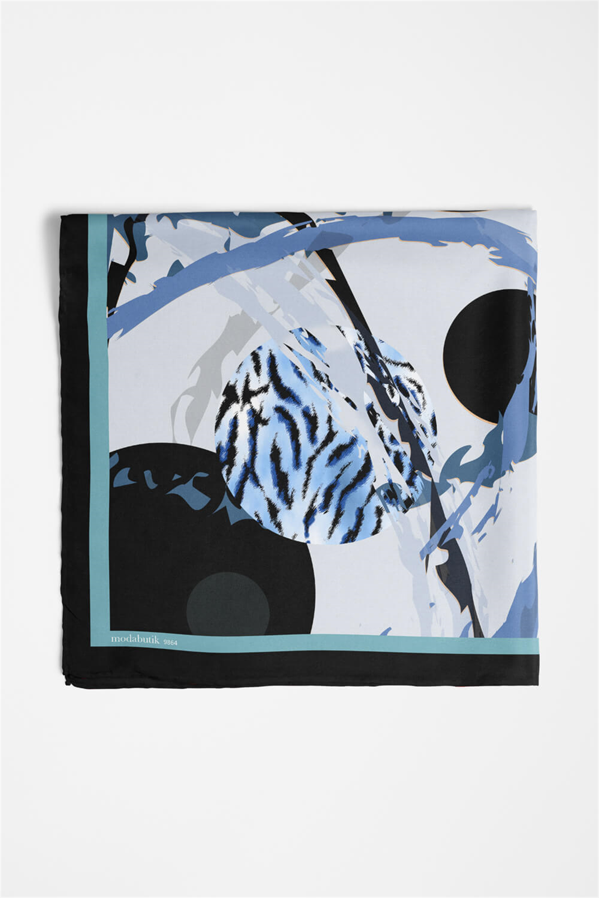 Y45 KADIN GEOMETRİK DESENLİ BANDANA (DG9864)