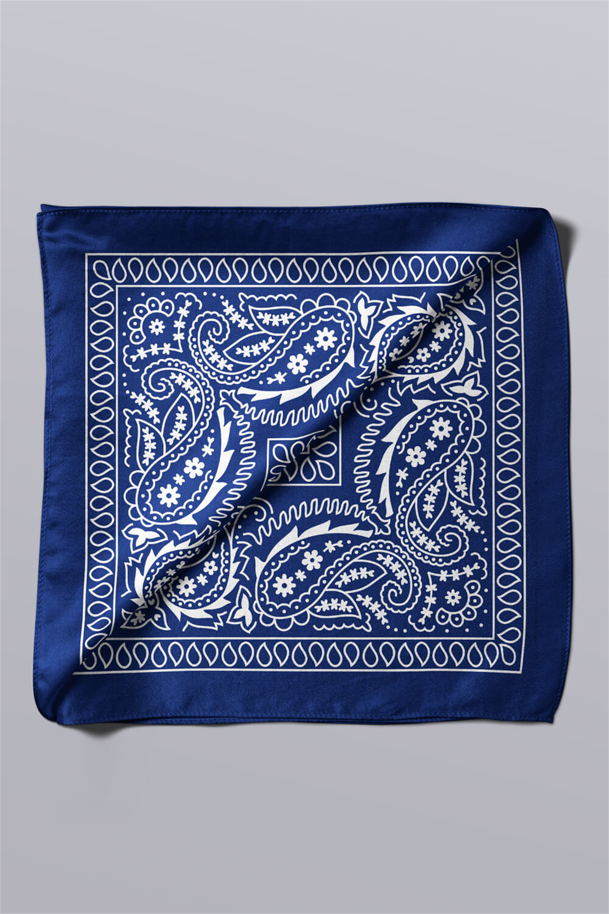 E60 NAVY BLUE ŞALLI BANDANA DG12186