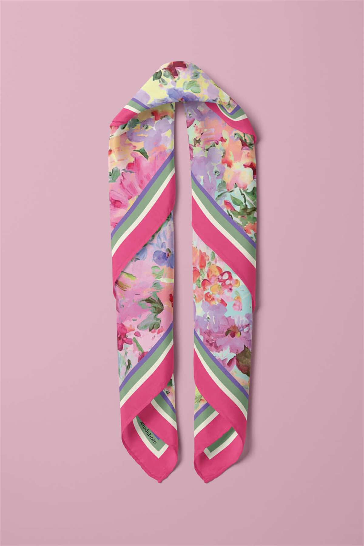C61 FLOWERS COLORFUL BANDANA