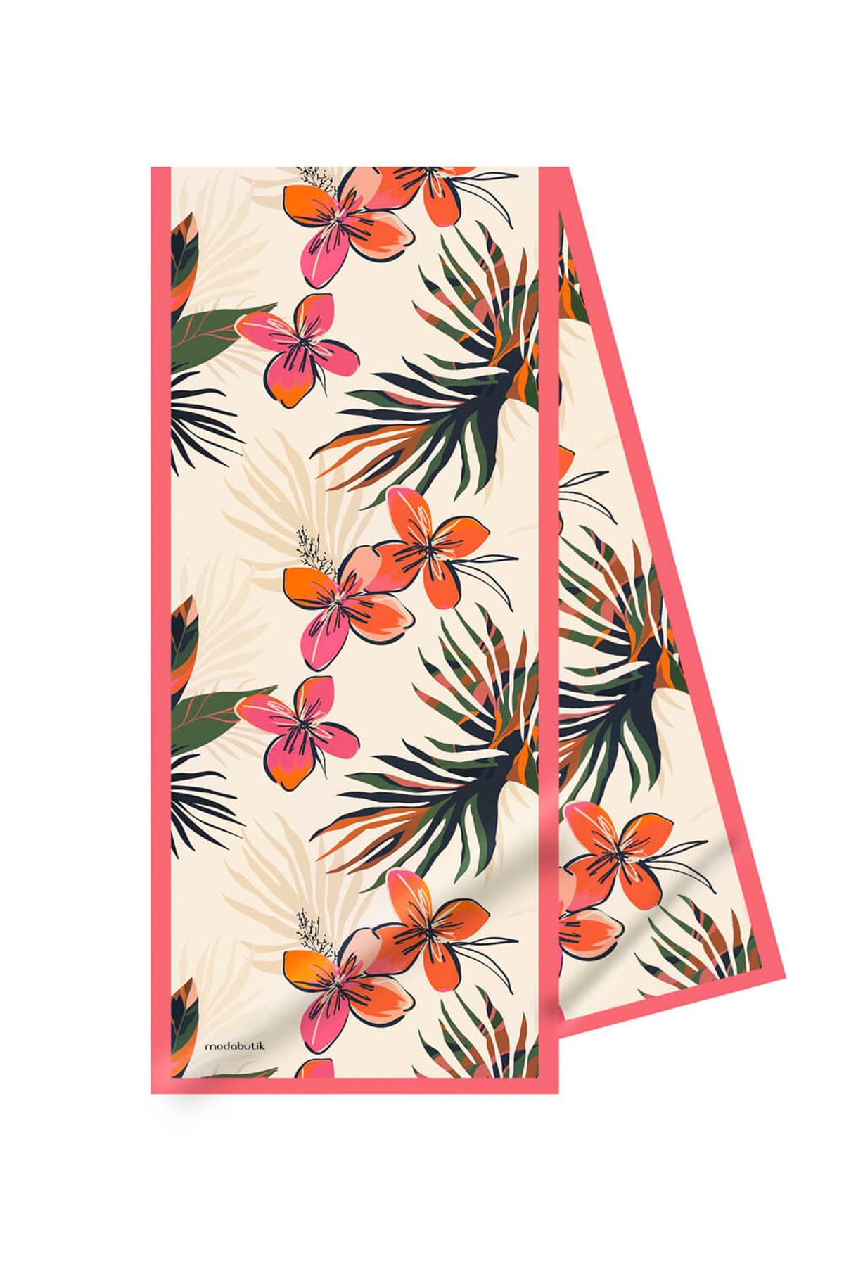 Modabutik Çiçek Desenli Kadın Fular