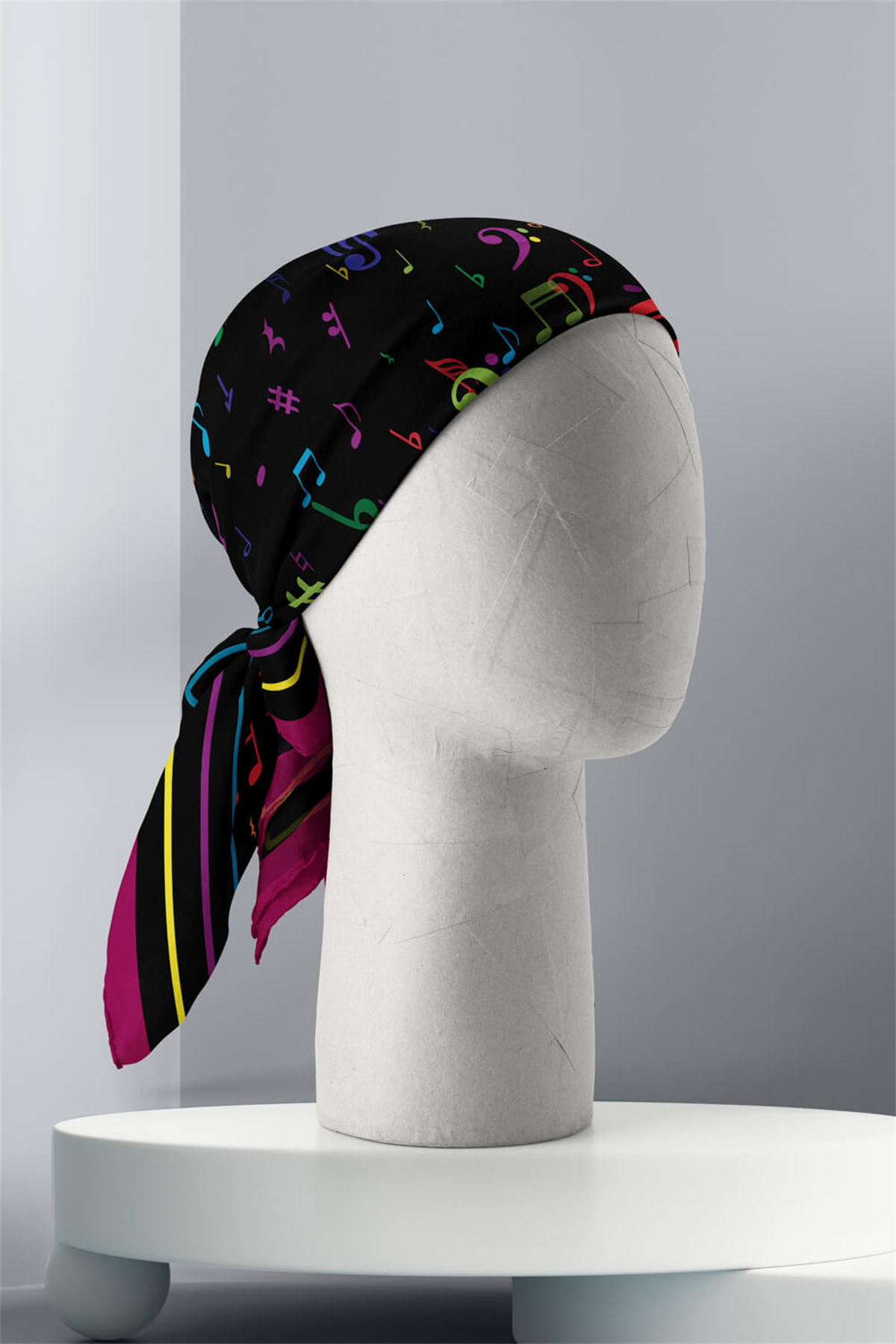 A28 Modabutik Nota Desenli Bandana