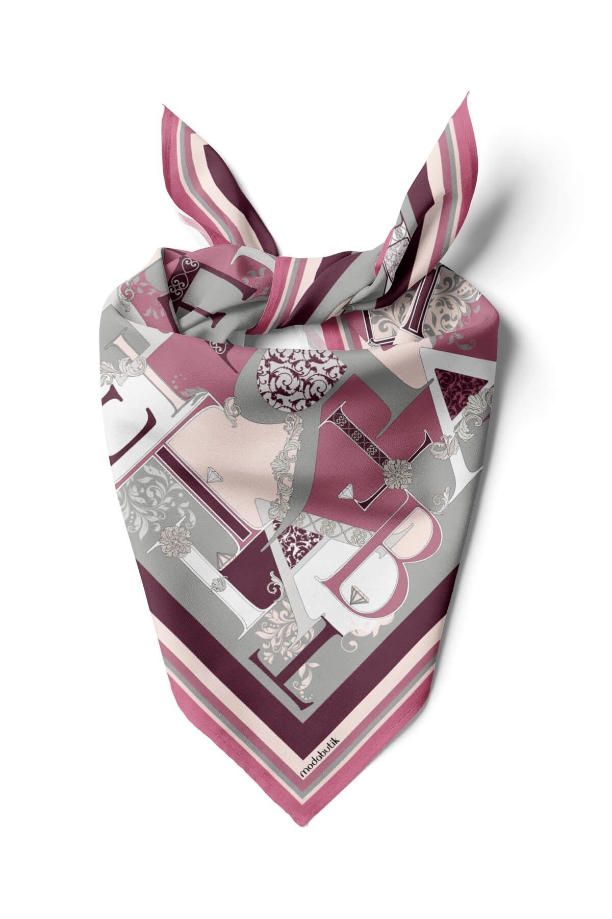 G19 Violla Love Desenli Bandana
