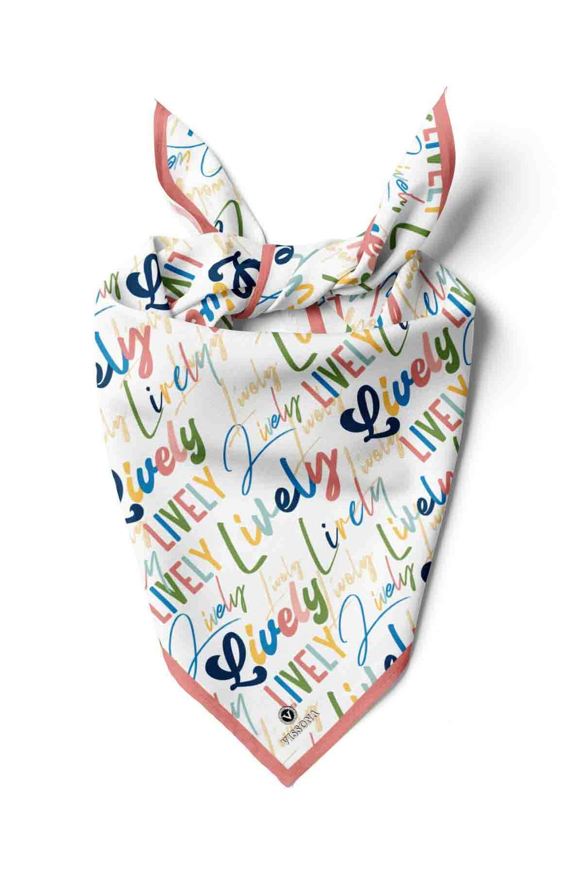 100% Silk Headscarf for Women - 22