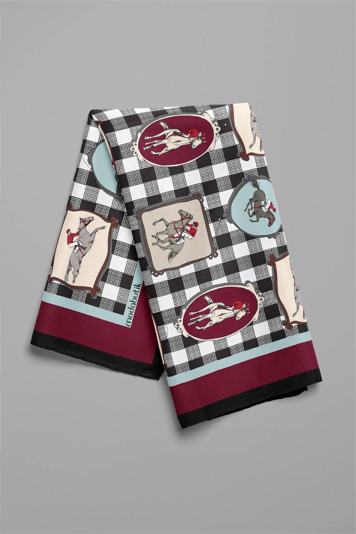 H34 Modabutik At Desenli Bandana