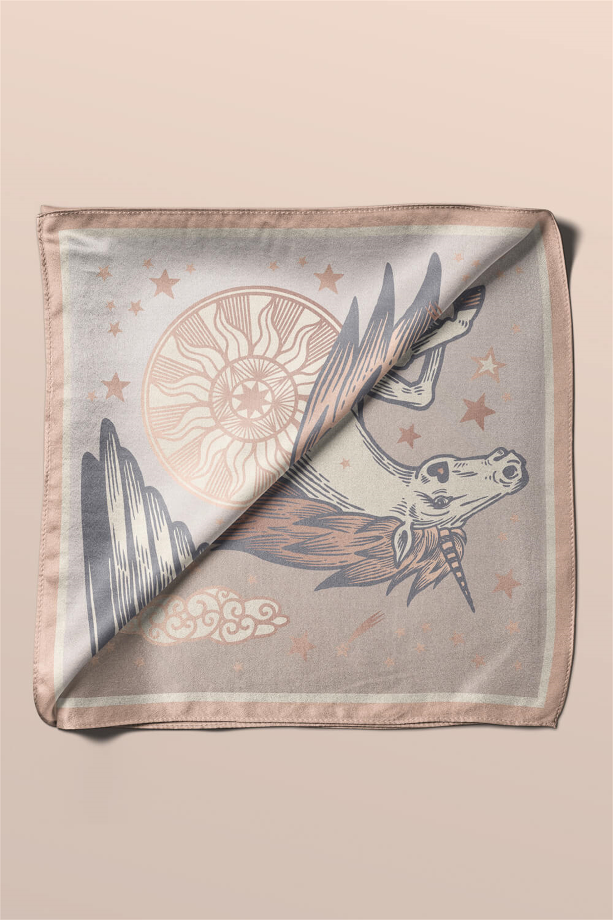 Modabutik Unicorn Desenli Bandana