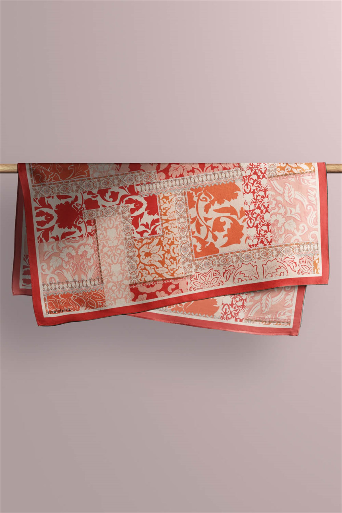 H52 Violla Karışık Desenli Bandana