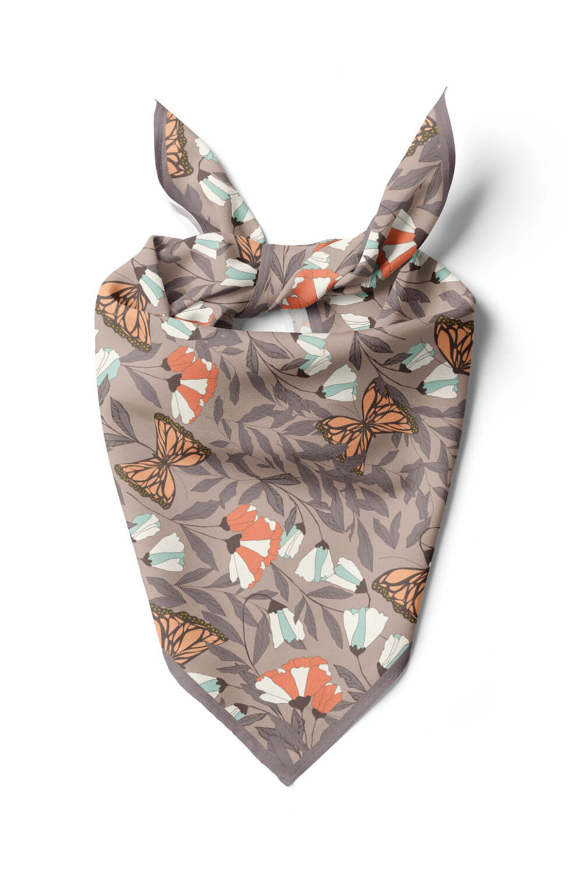 Z26 Modabutik Kelebek Desenli Bandana