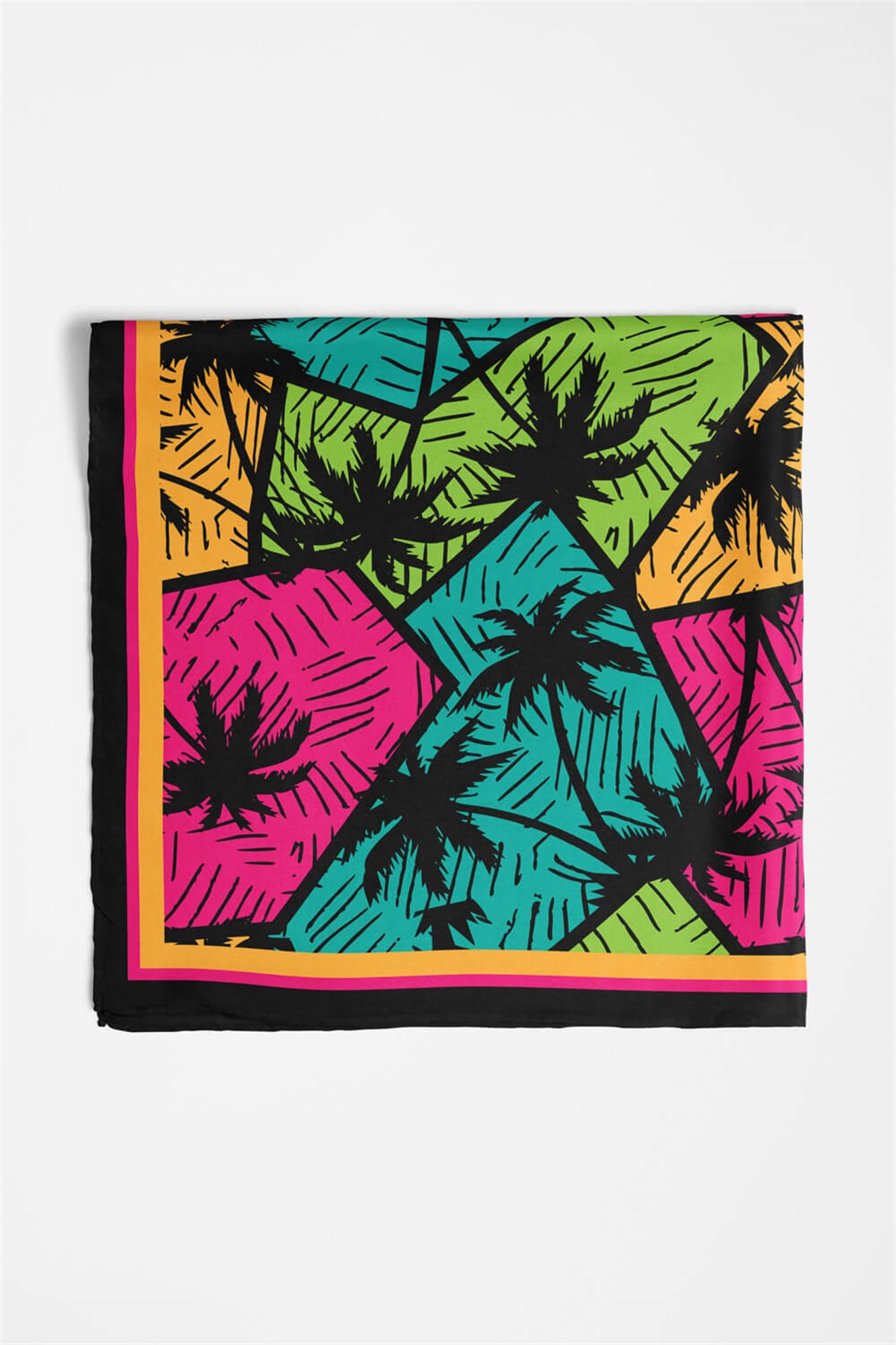 G56 Violla Palmiye Desenli Bandana