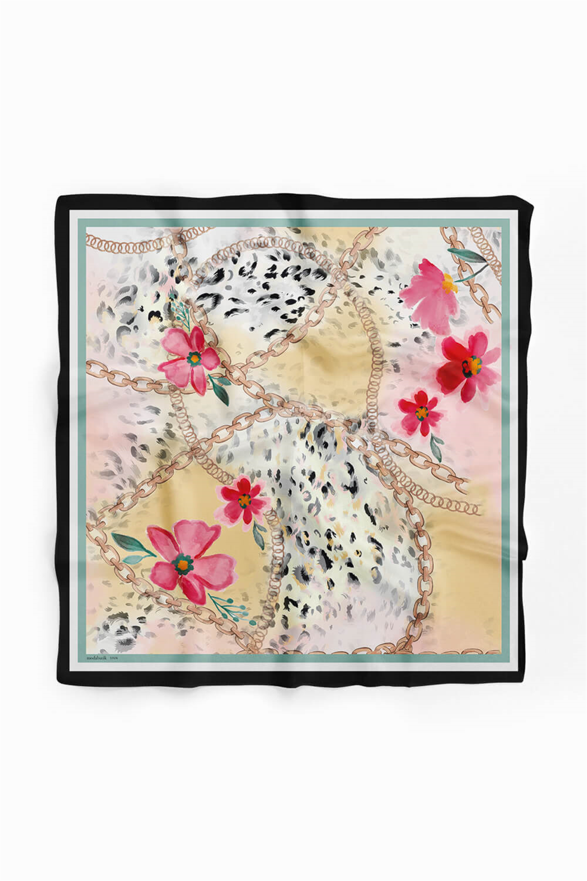 G22 LEOPARD COLOR FLOWERS BANDANA