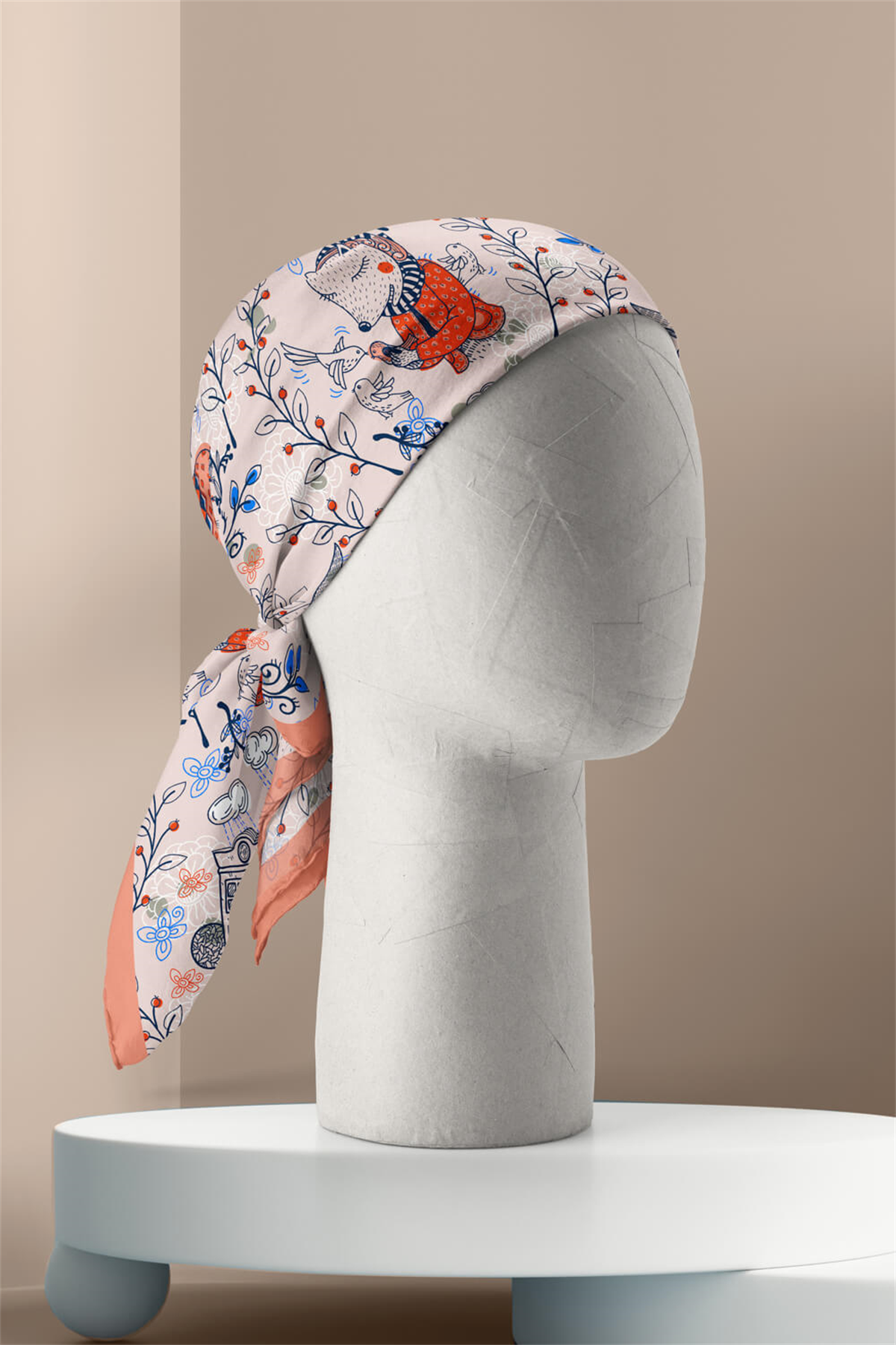 A32 Modabutik Geyik Desenli Bandana