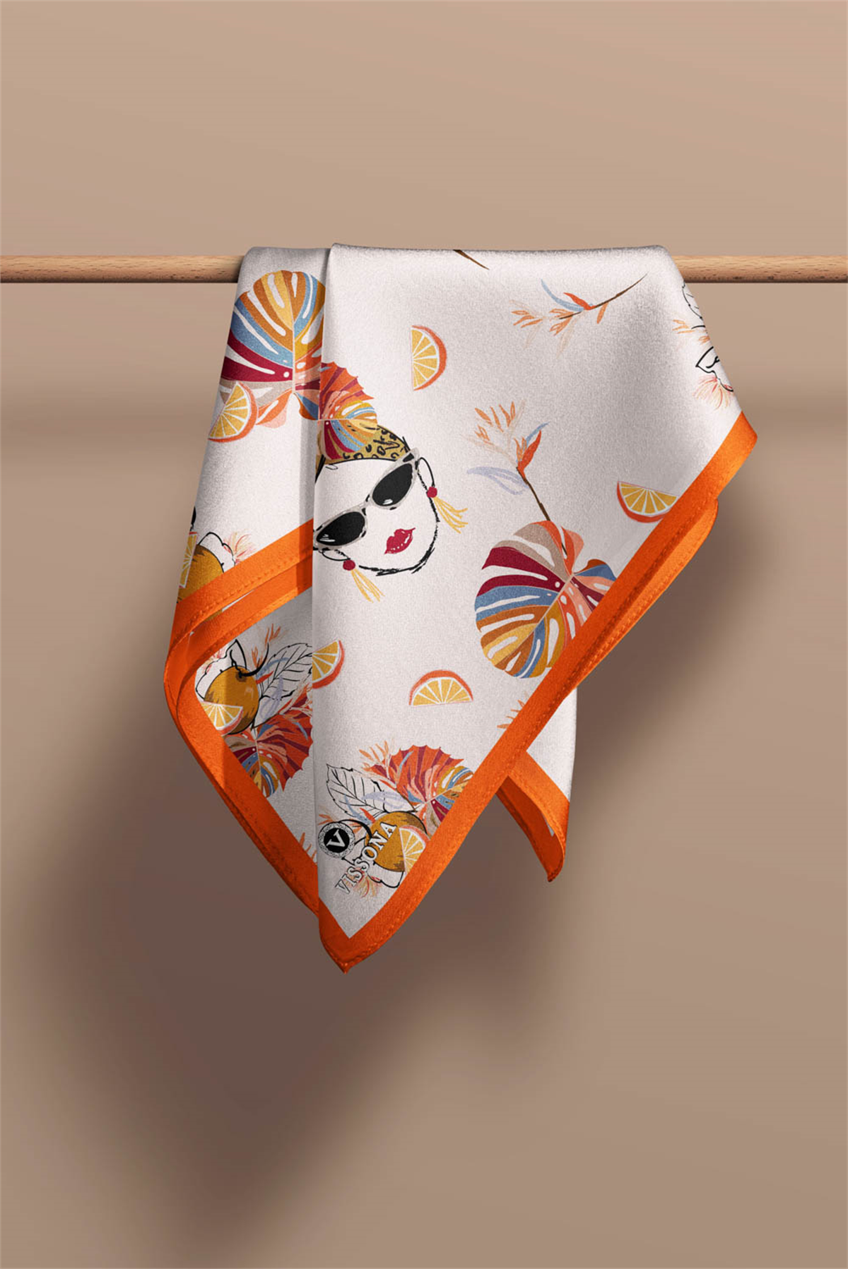 100% Silk Headscarf for Women - 22