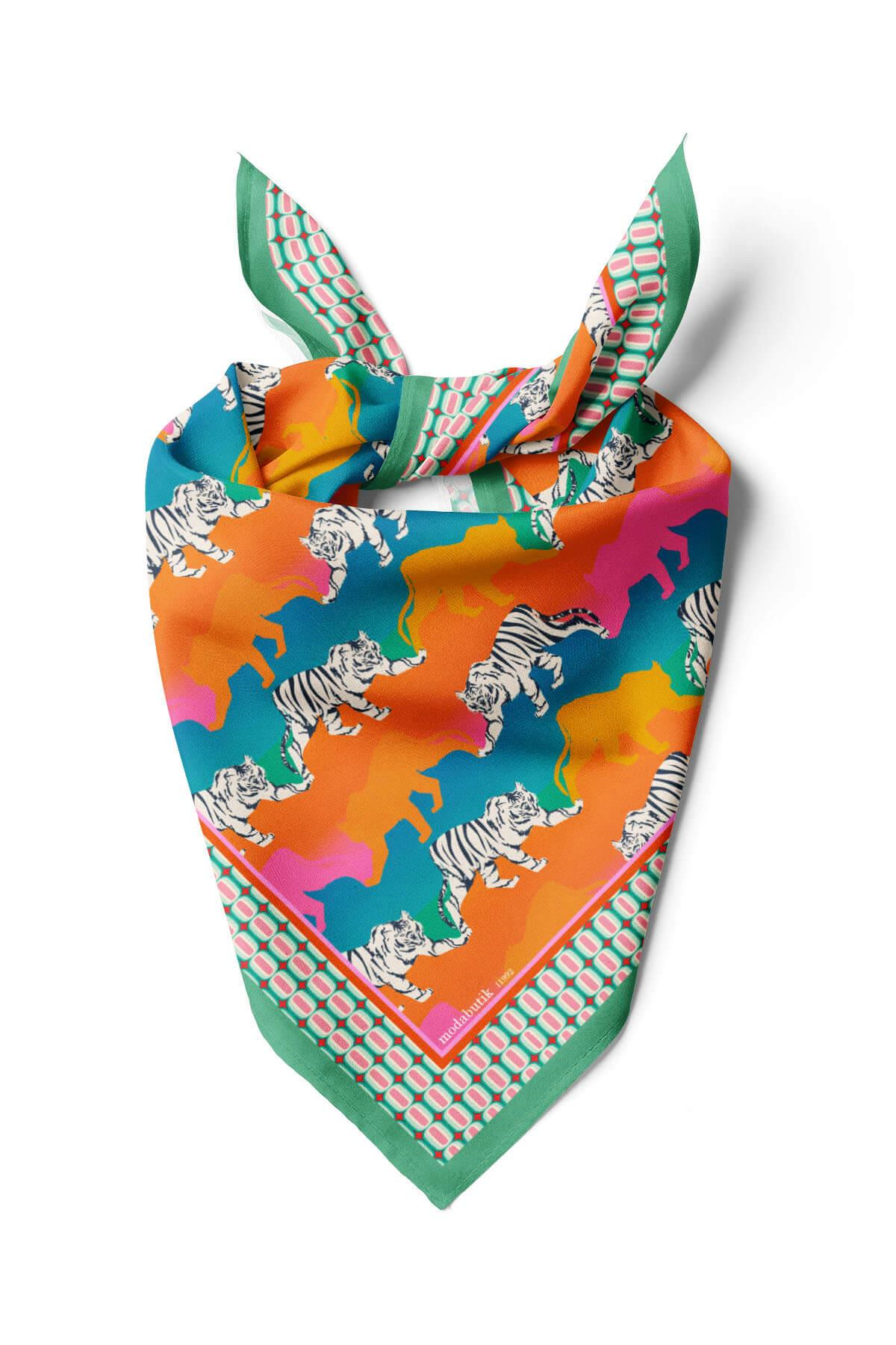 F59 TIGER TASARIMLI BANDANA