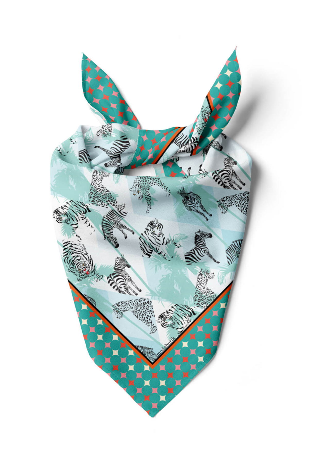 F77 ZEBRA TASARIMLI BANDANA