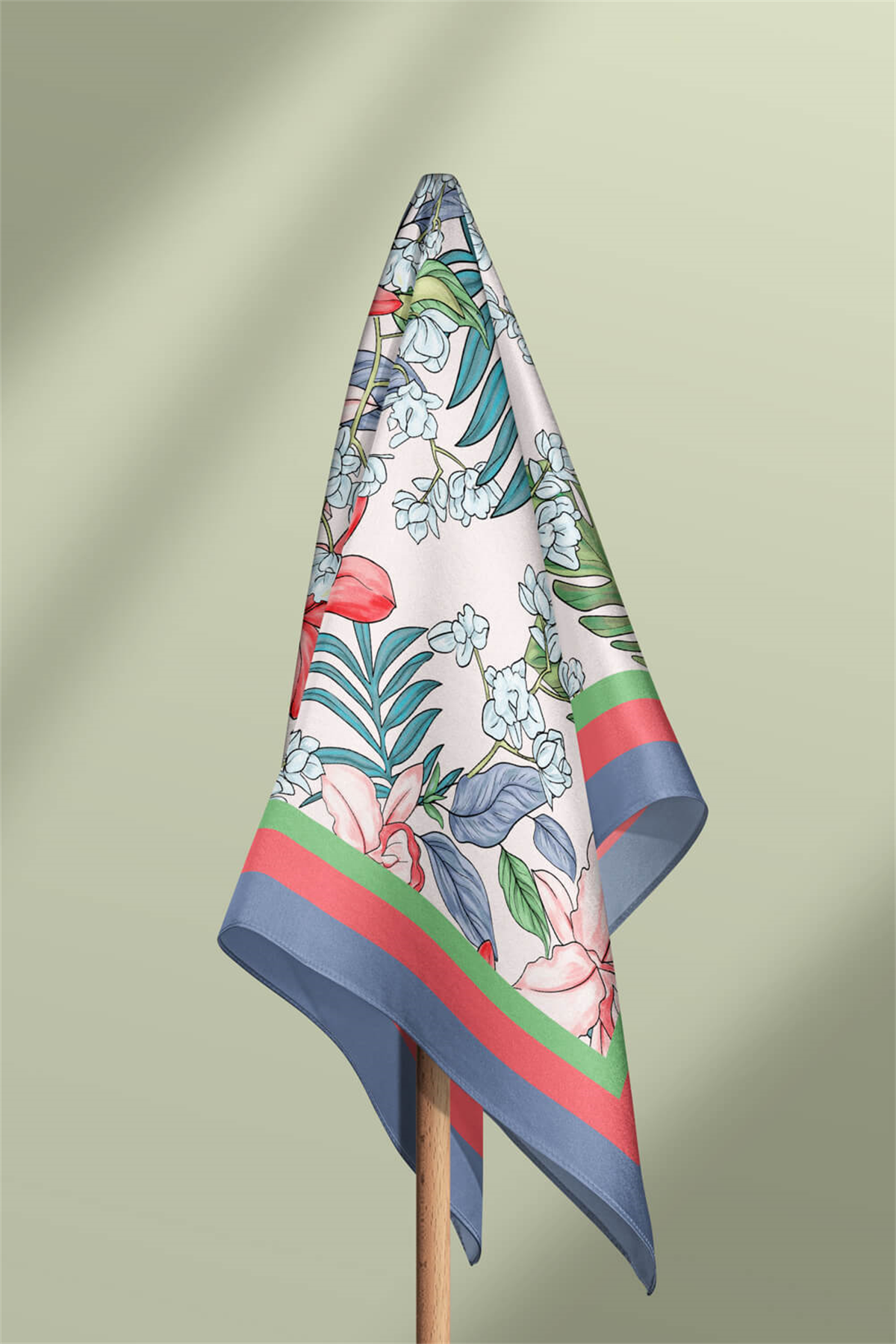 F57 TROPICAL FLOWERS BANDANA