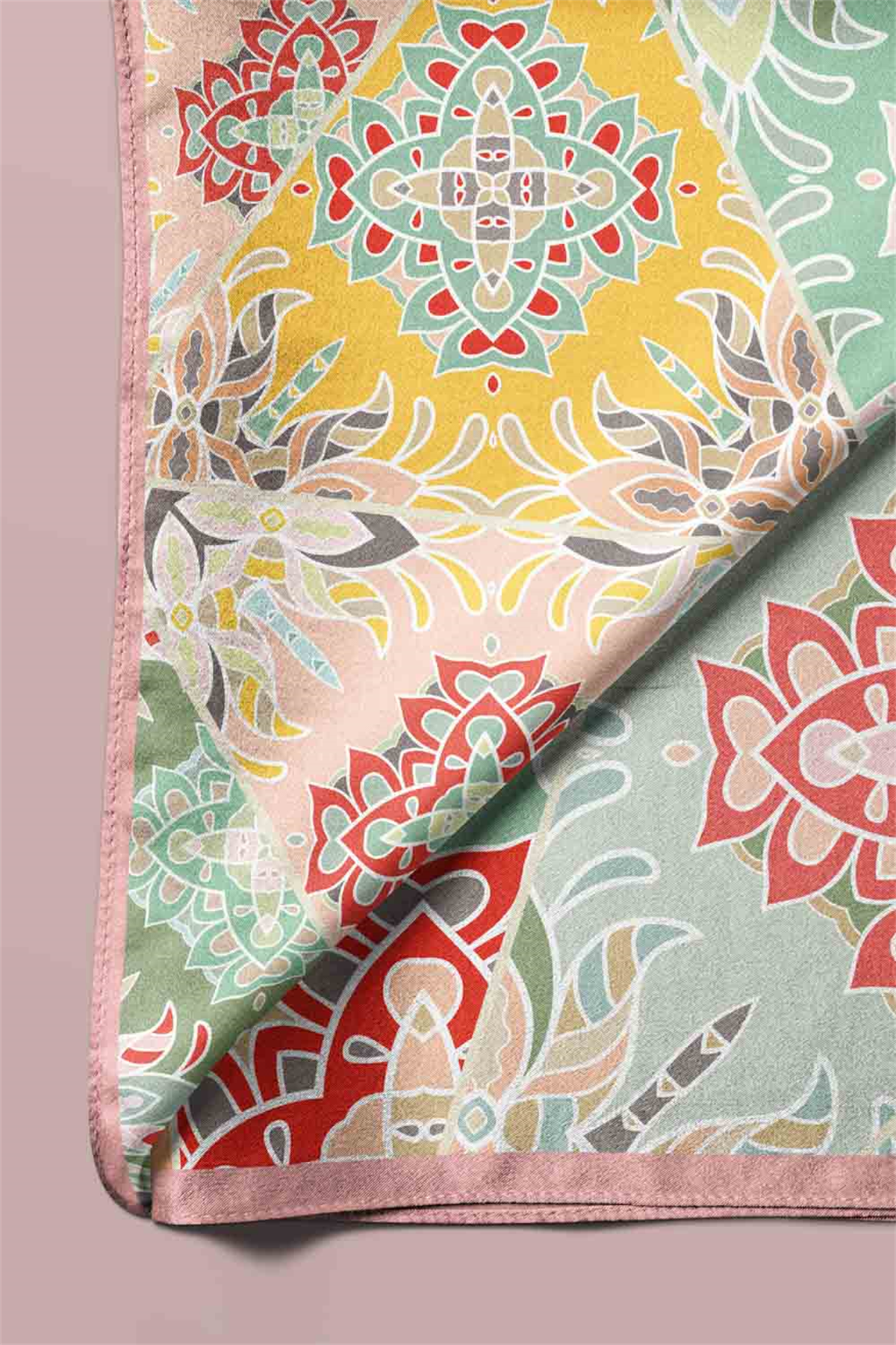 100% Silk Headscarf for Women - 22