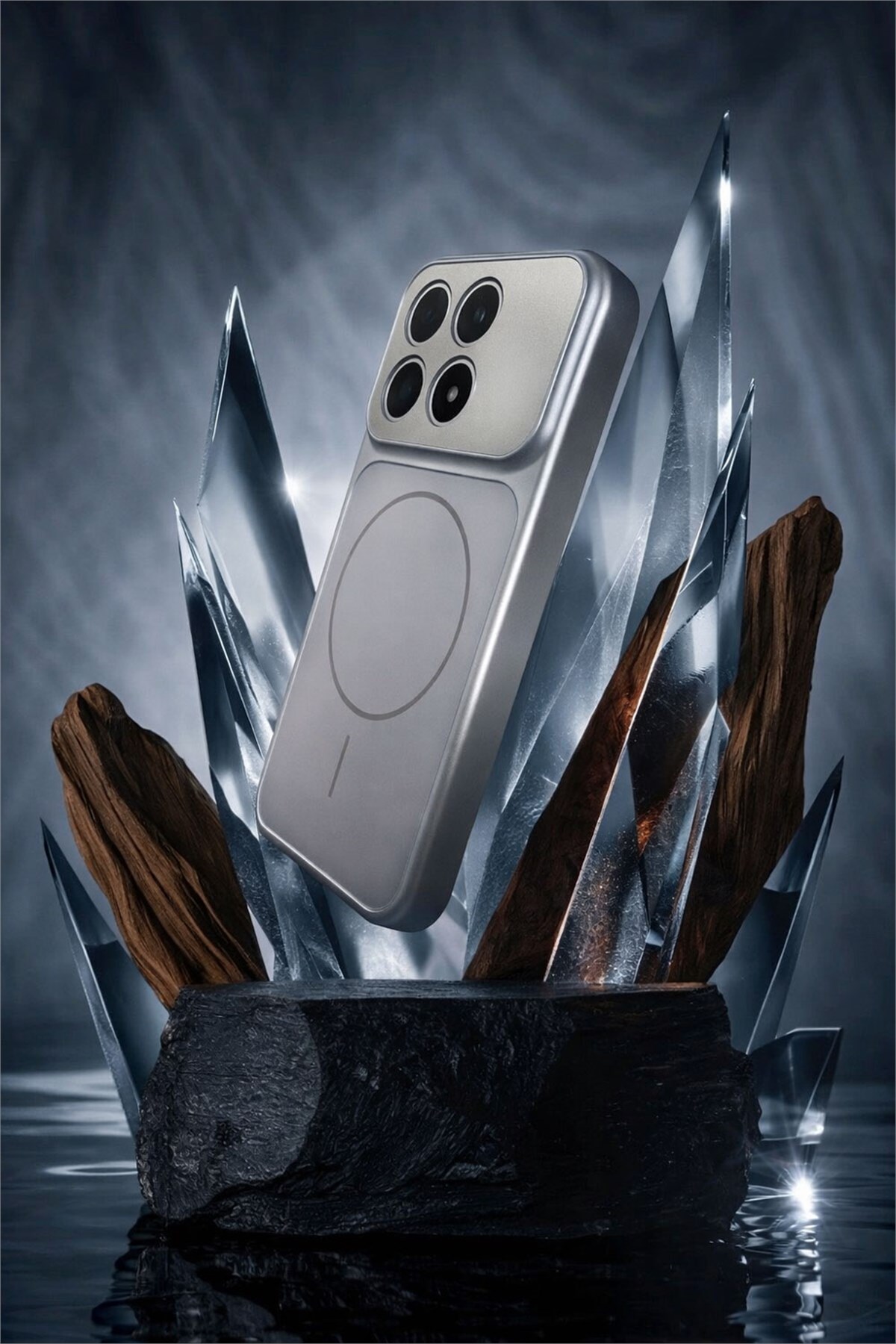 Mi 17 Uyumlu Kamera Korumalı Magsafe Wireless Şarj Özellikli Full Glass Arka Kapak
