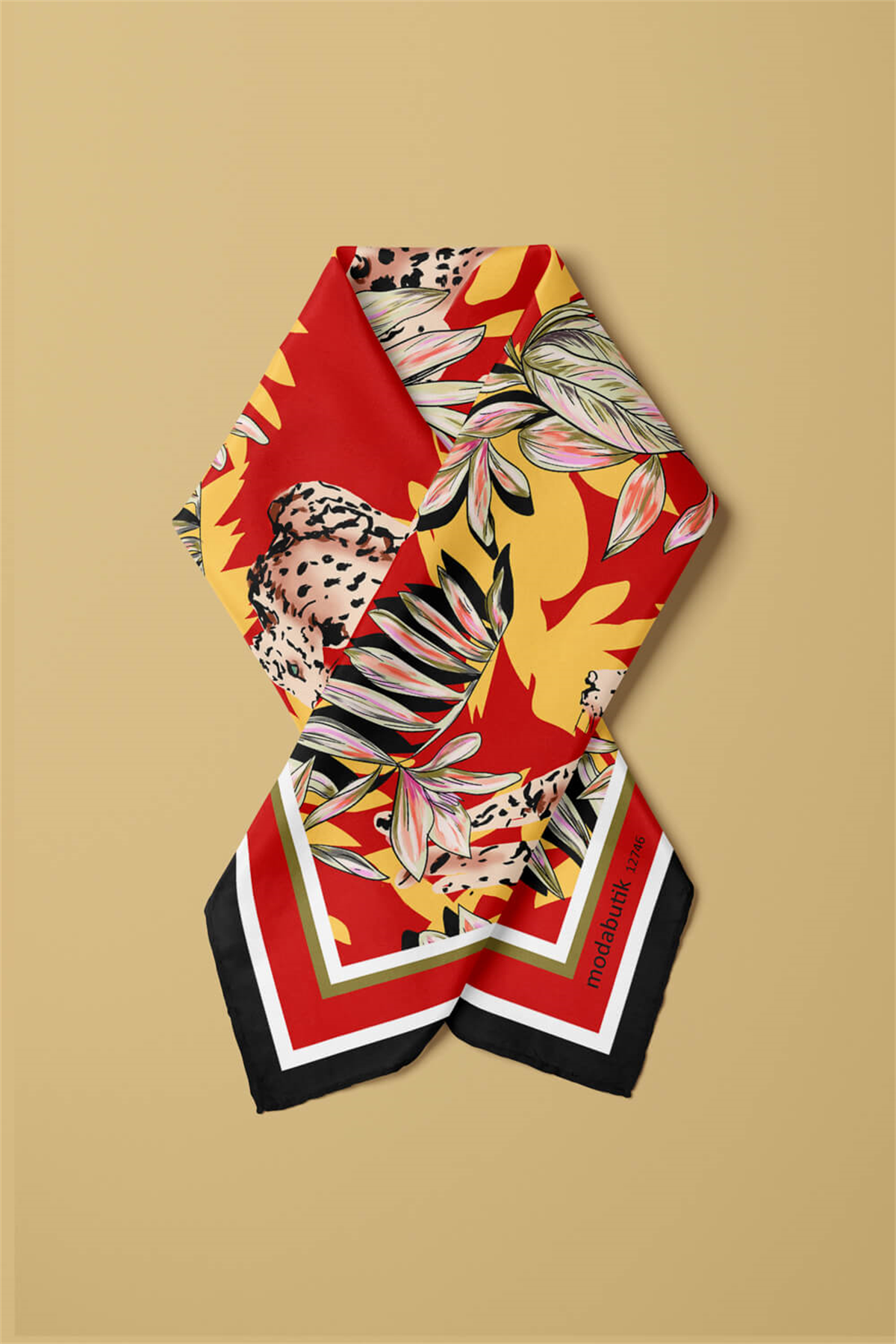 B111 ORIANTAL TROPIC TASARIM BANDANA