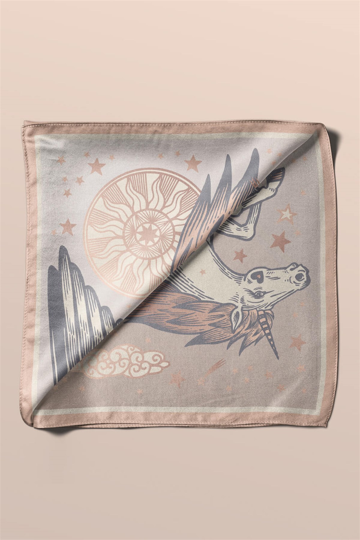 Violla Unicorn Desenli Bandana