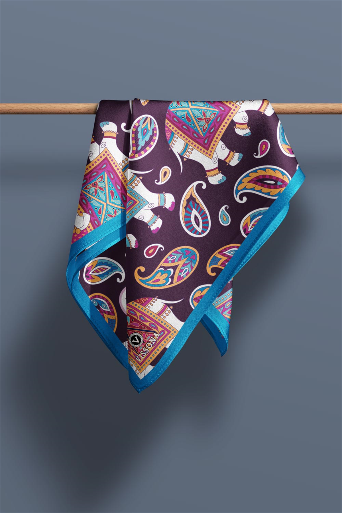 100% Silk Headscarf for Women - 22