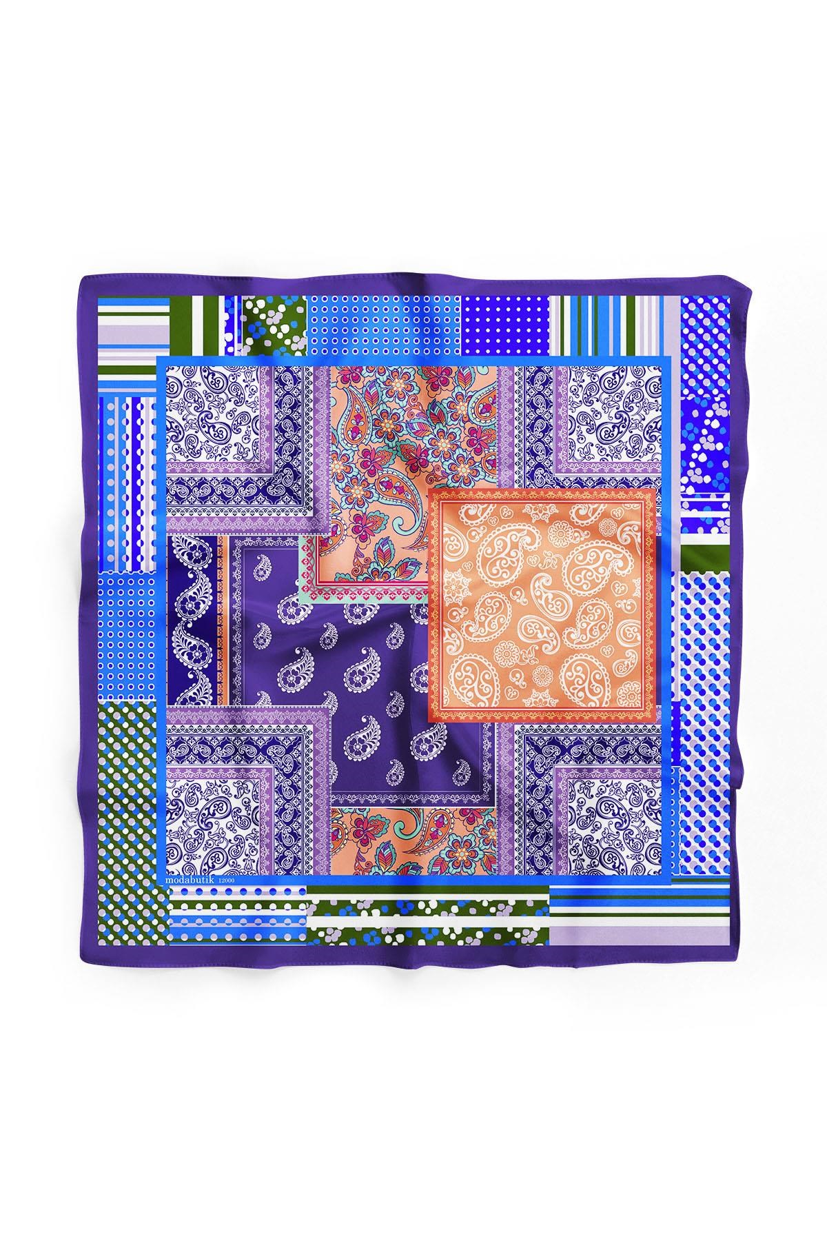 Violla D84 ŞALI ETNİK BANDANA  DG12000
