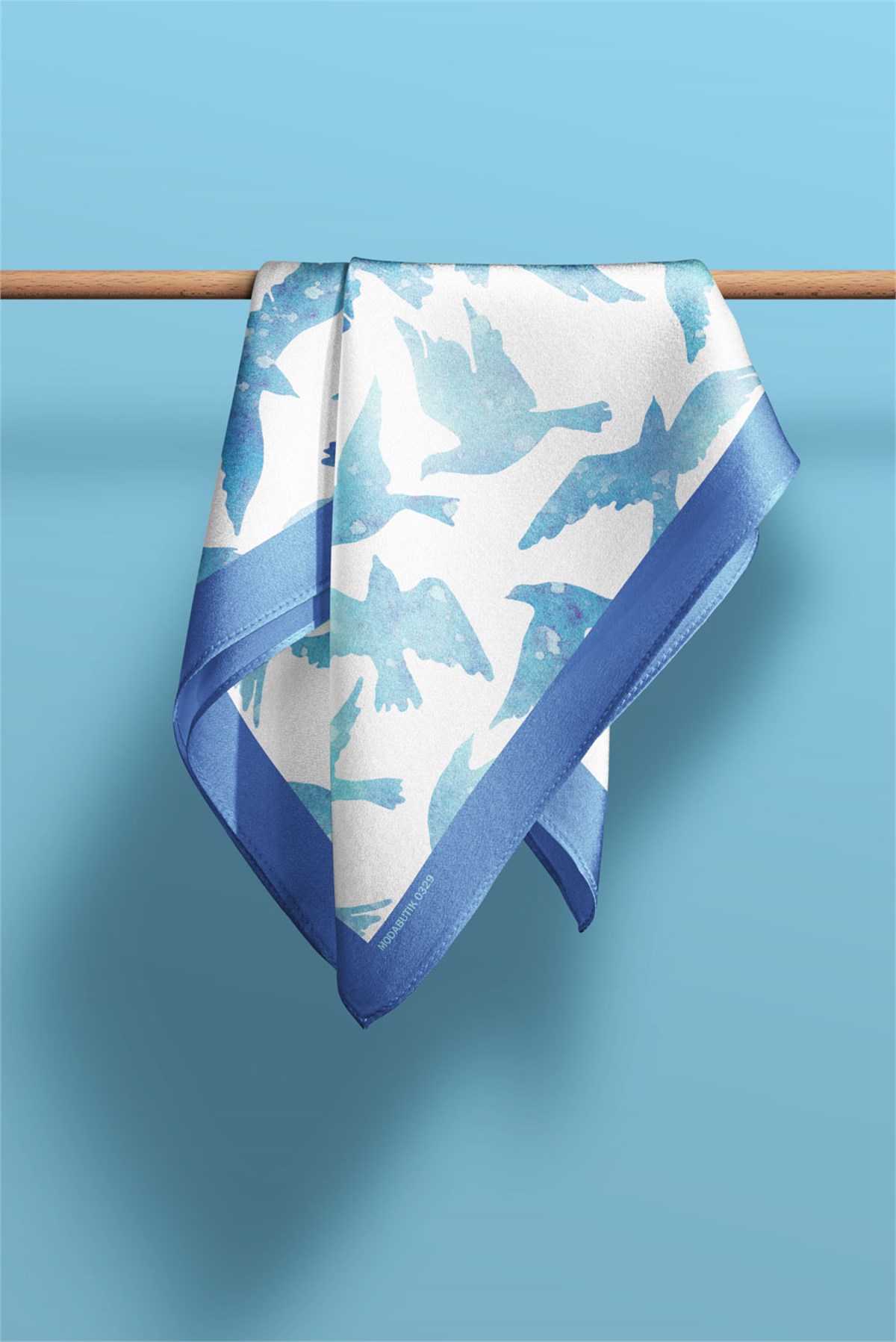 Kuş Desenli Bandana