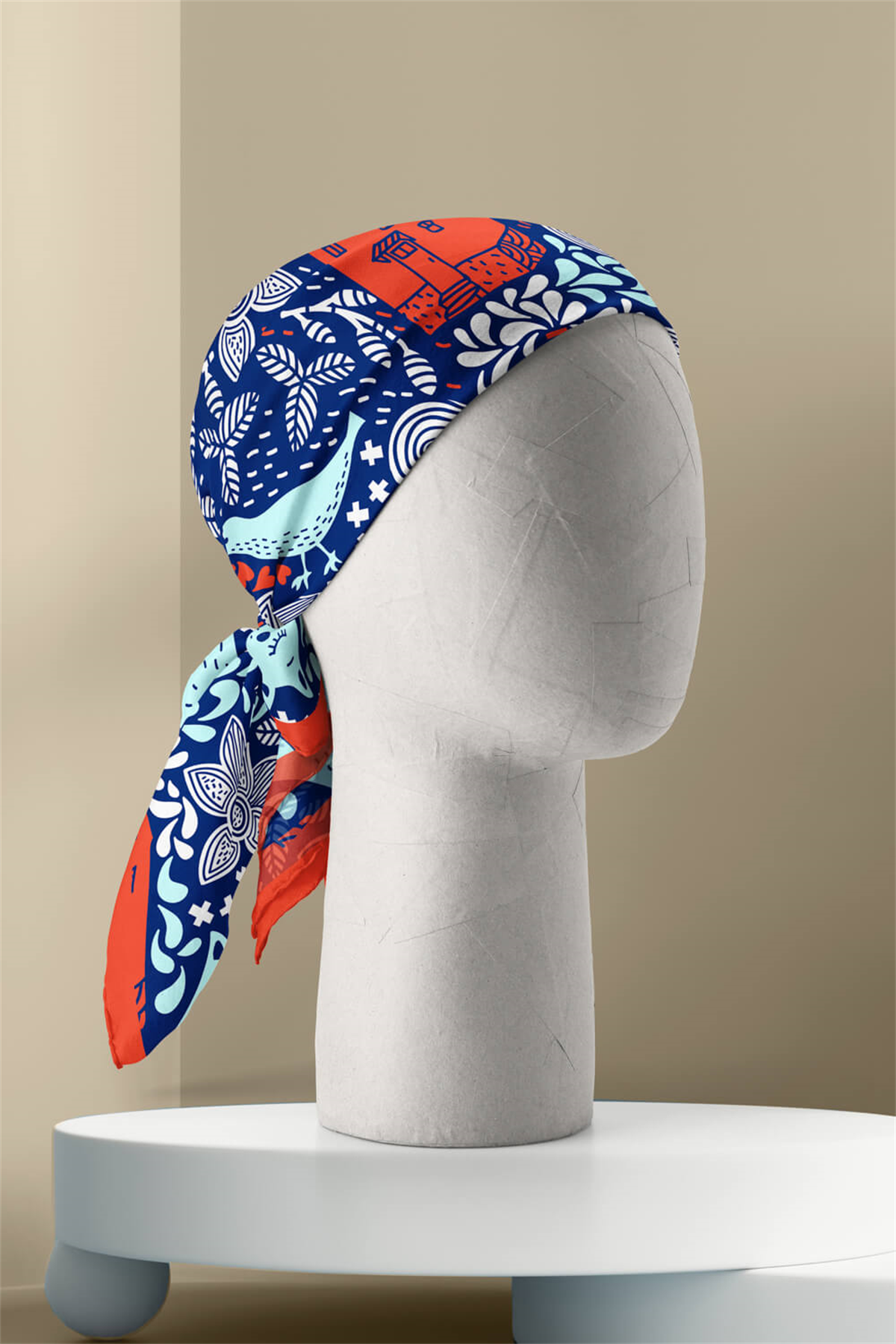 B31 Modabutik Tilki Desenli Bandana