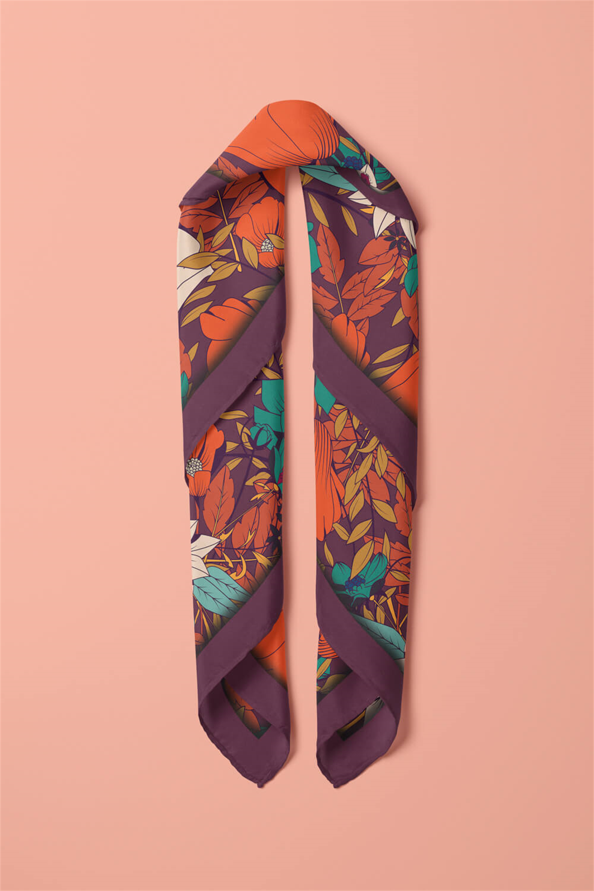 Modabutik Çiçek Desenli Bandana