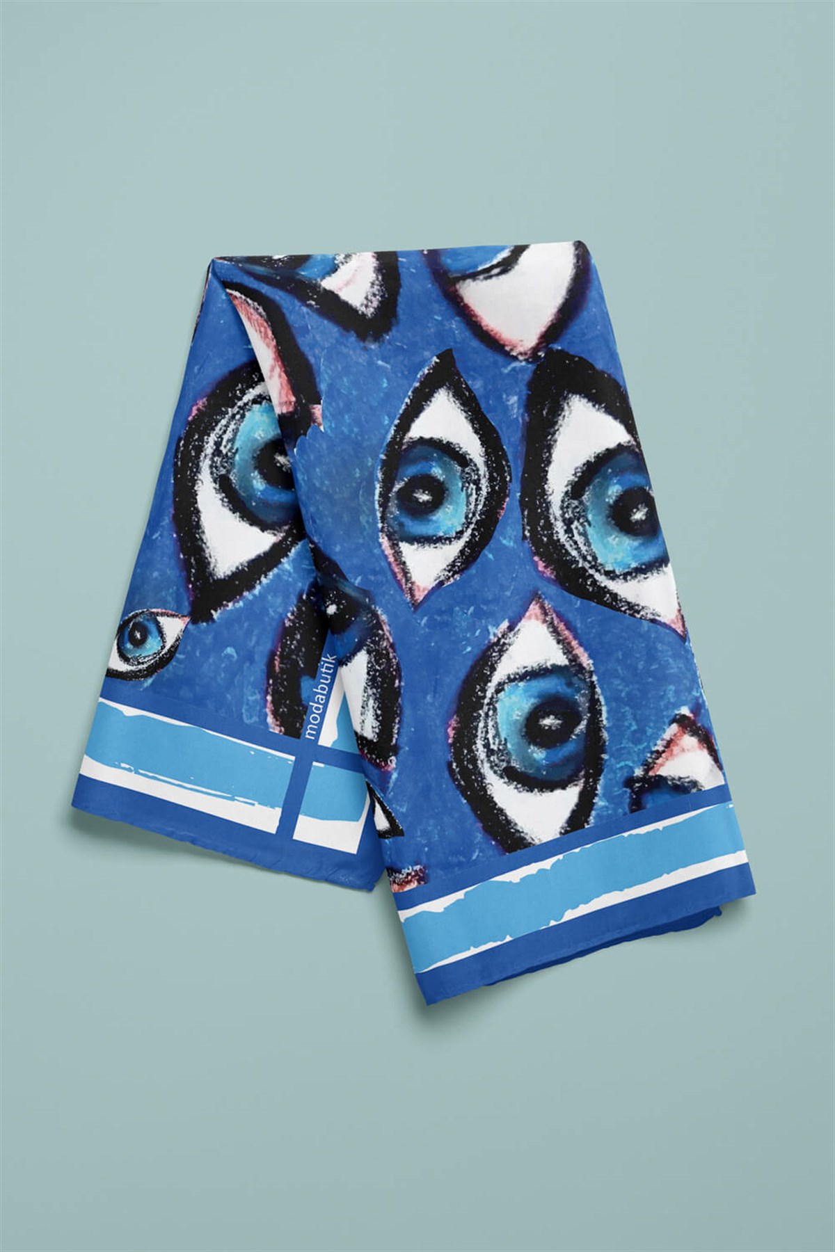 Violla A13 OUL PASTEL BLUE TASARIM BANDANA