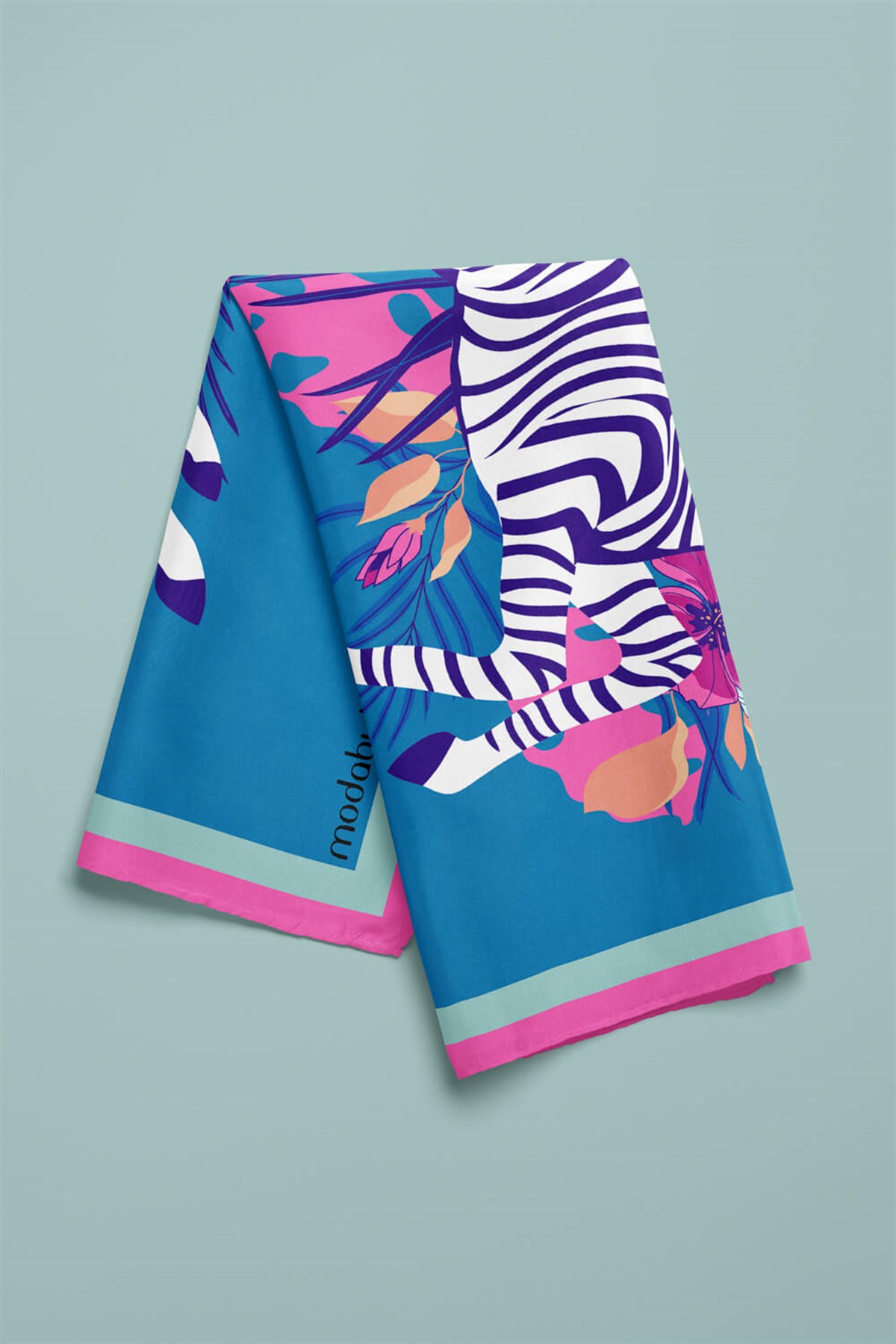 B26 Violla Zebra Desenli Bandana
