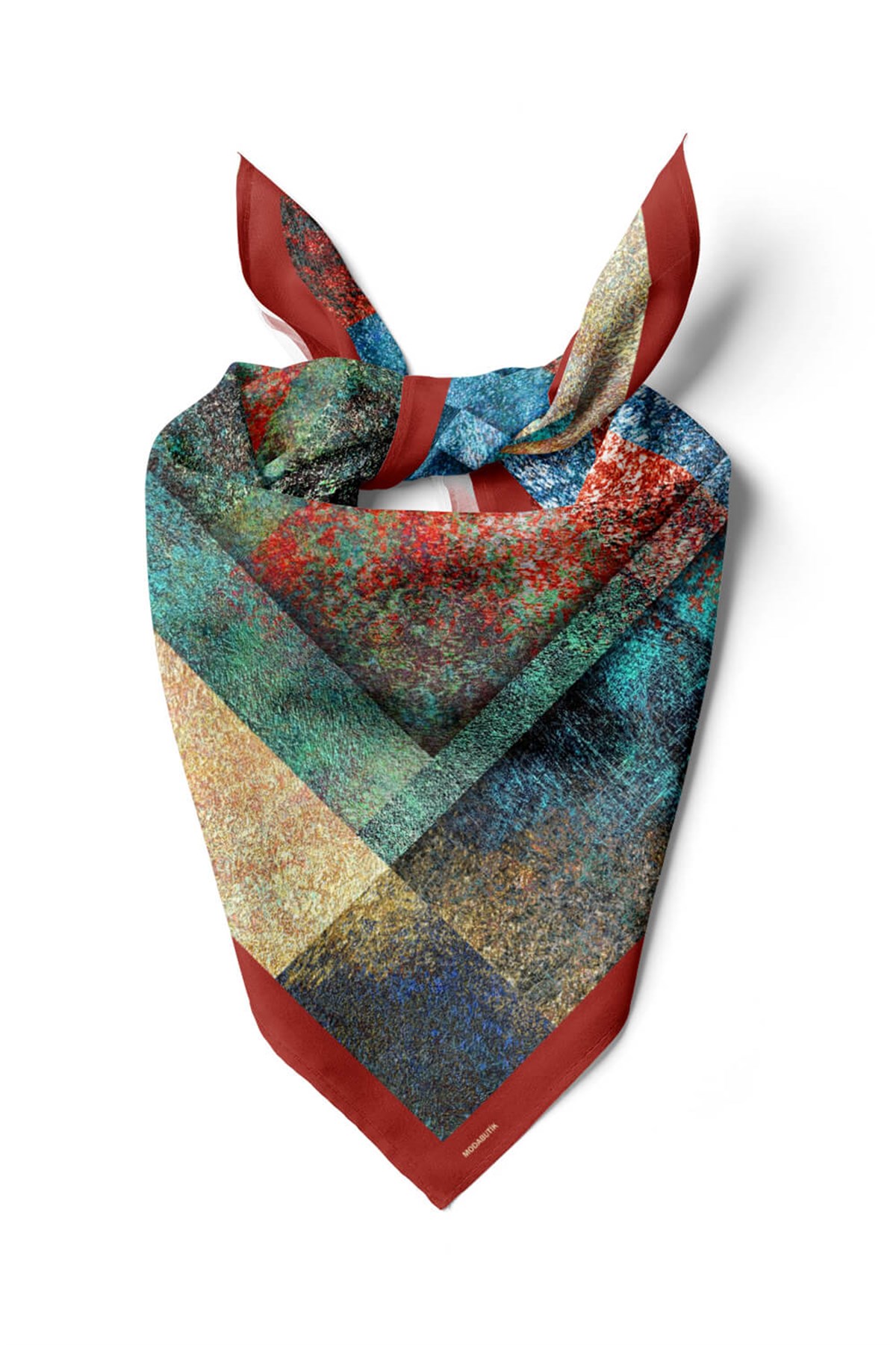 Violla Y81 Kadın Sonbahar Desenli Bandana 50x50 DG0460-22