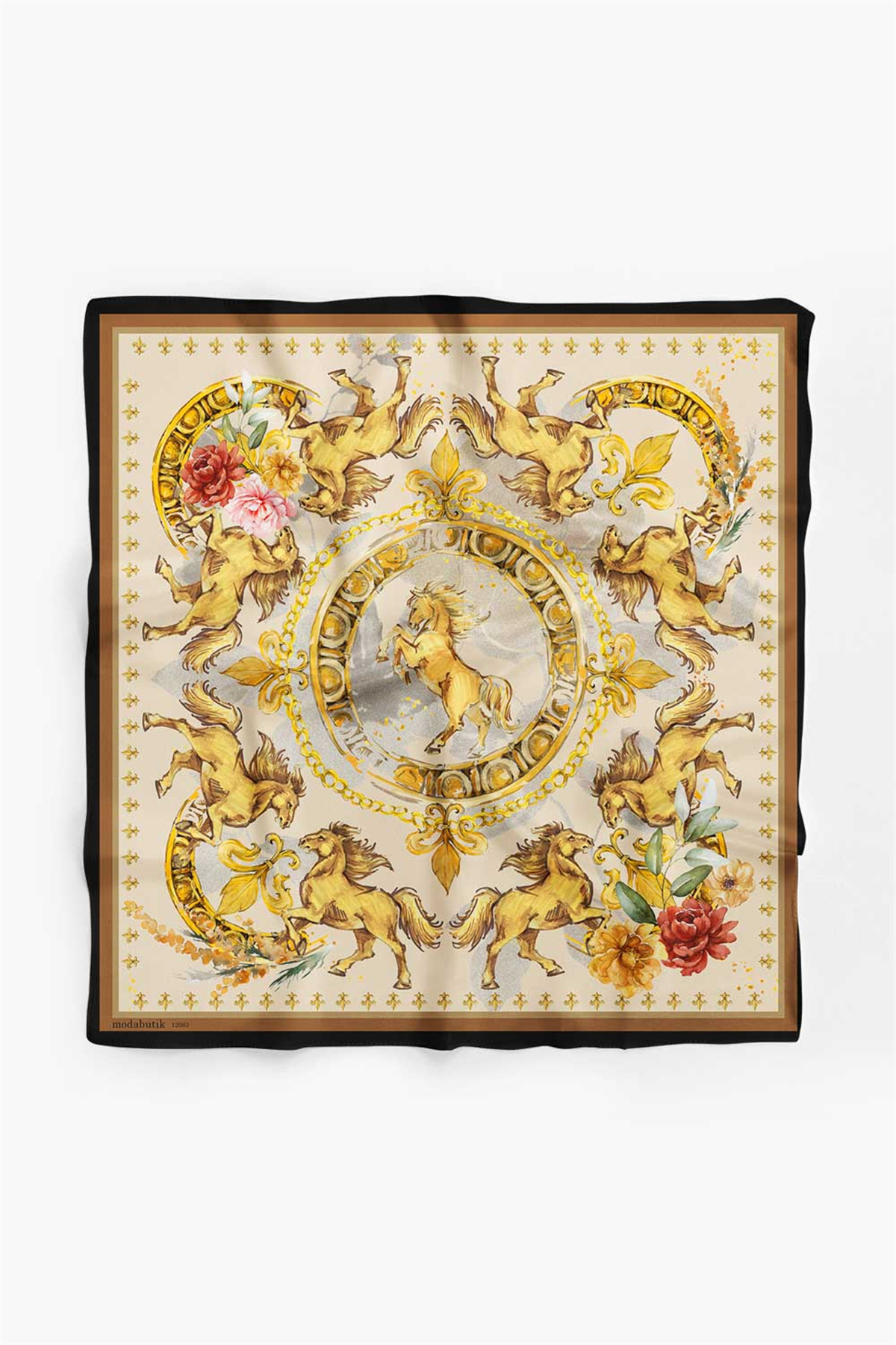 BAROK TASARIMLI BANDANA DG12083