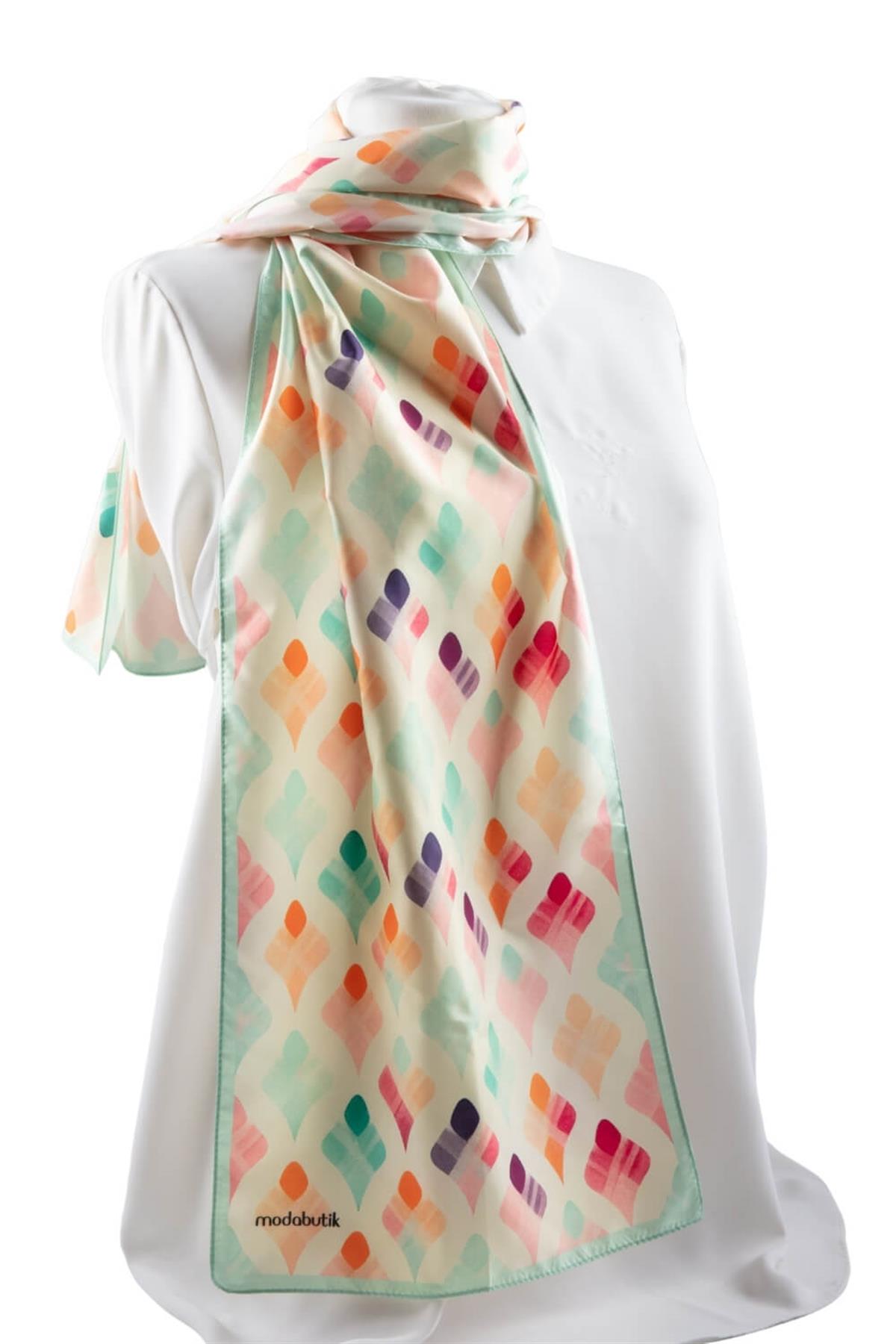 Modabutik Geometri Desenli Fular