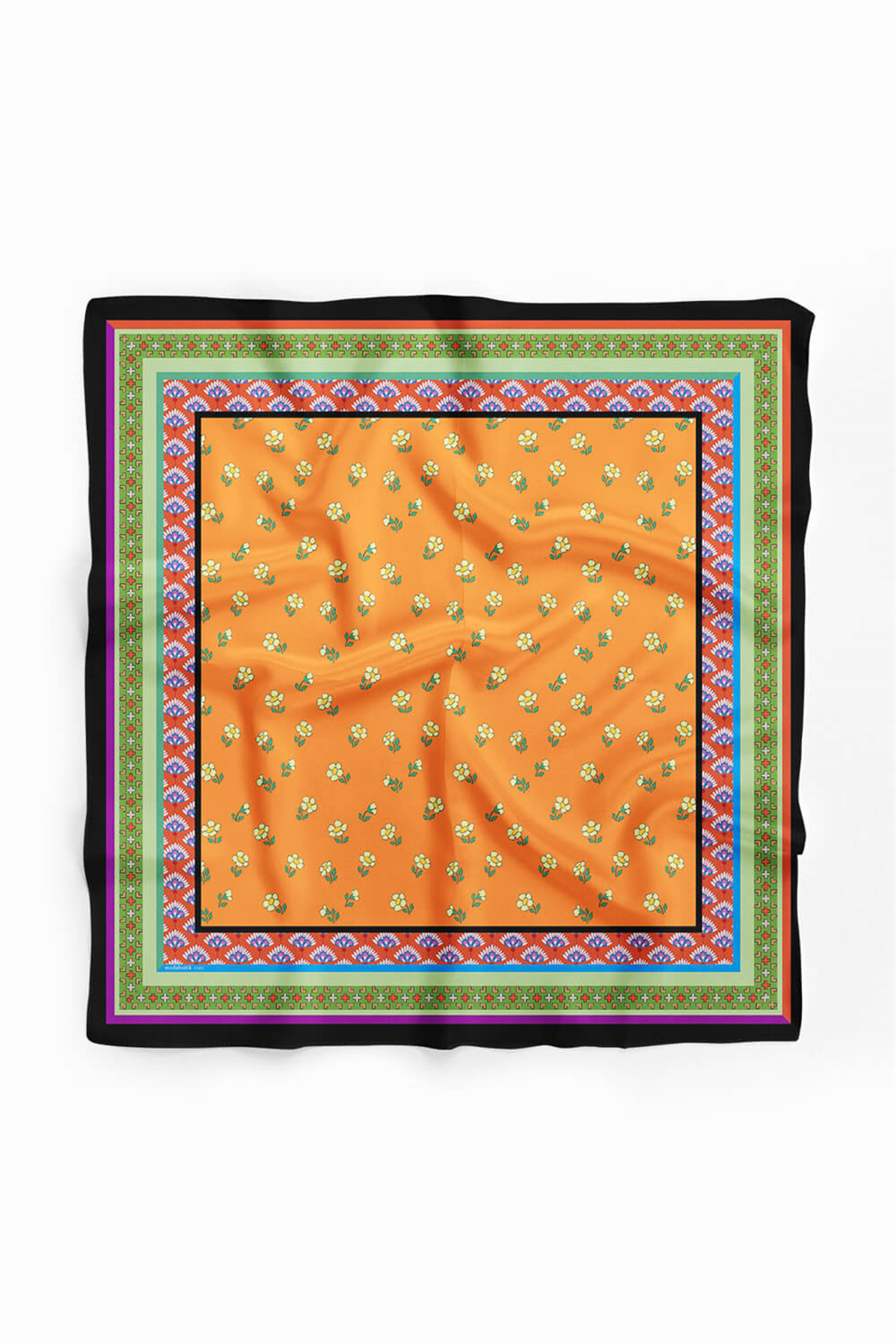 B10 RETRO ÇITIR ÇİÇEKLİ BANDANA DG12423