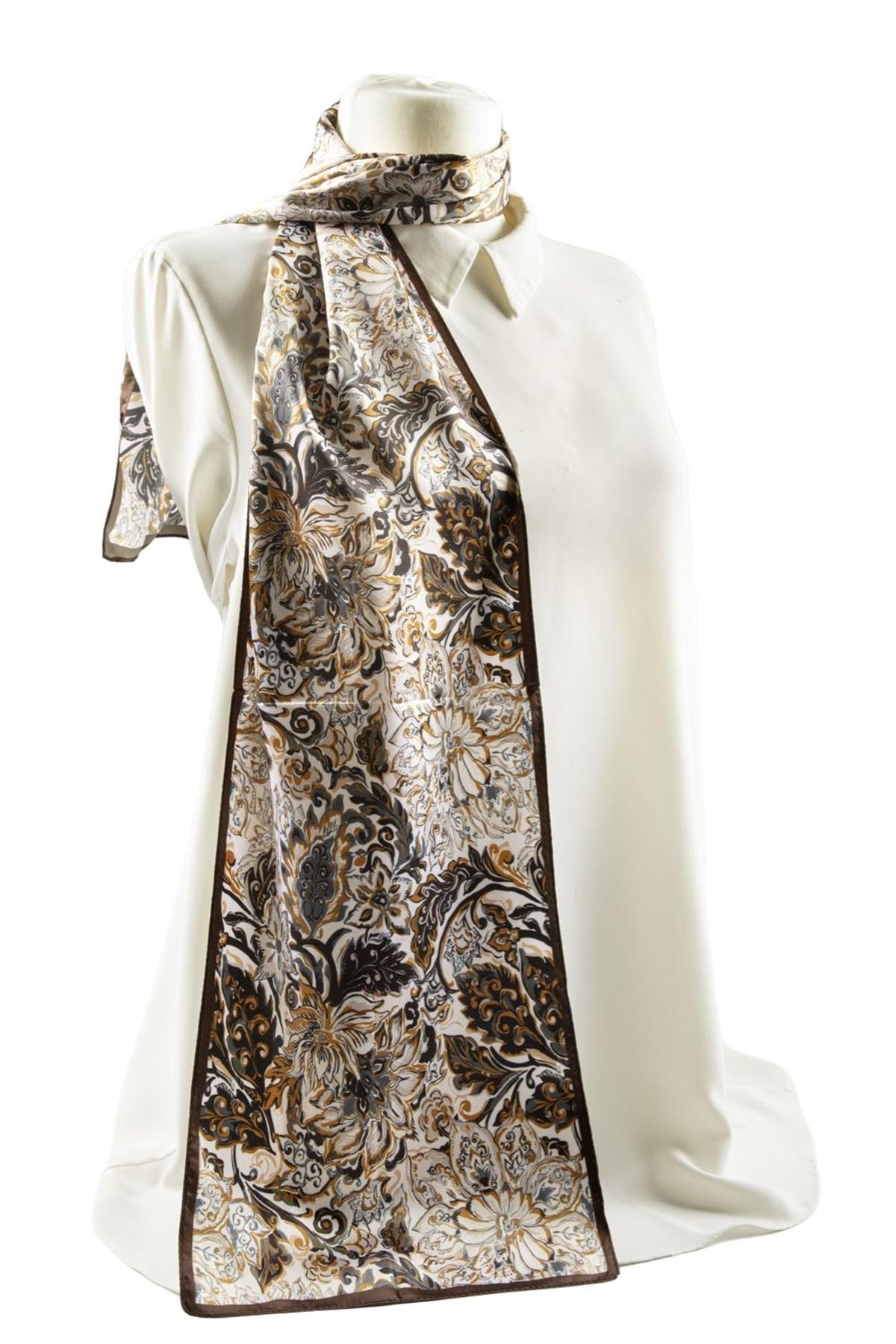 I39 Modabutik Çiçek Desenli Fular