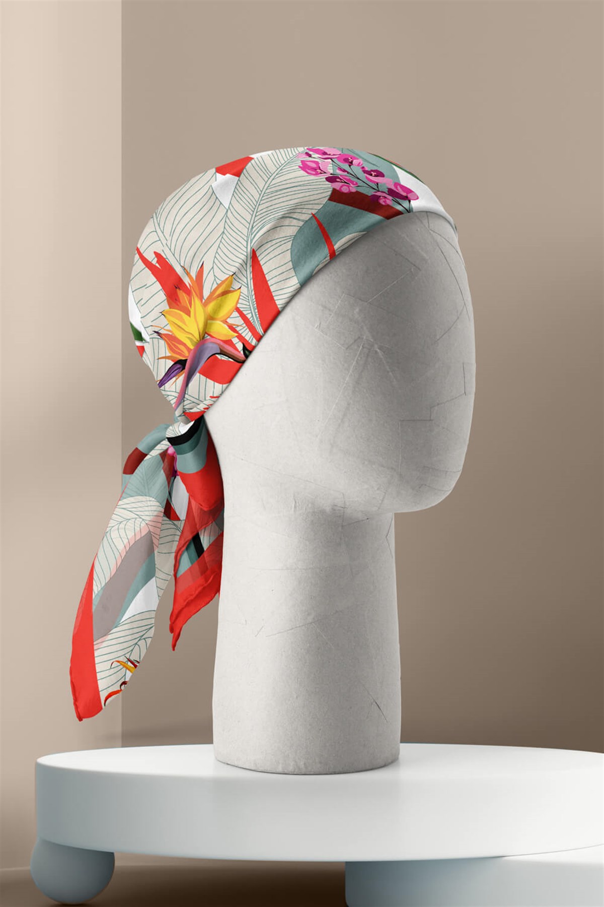 Violla D85 TROPIC ÇİÇEKLİ BANDANA DG12098