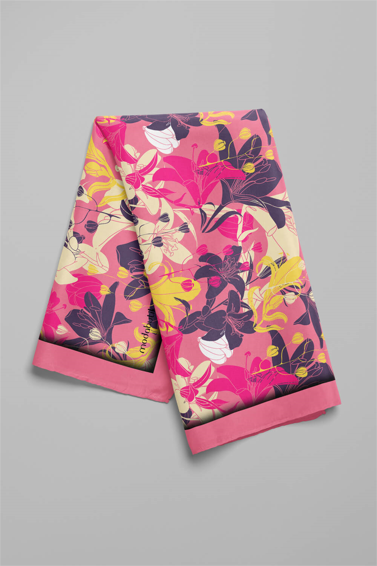 E106 Modabutik Çiçek Desenli Bandana