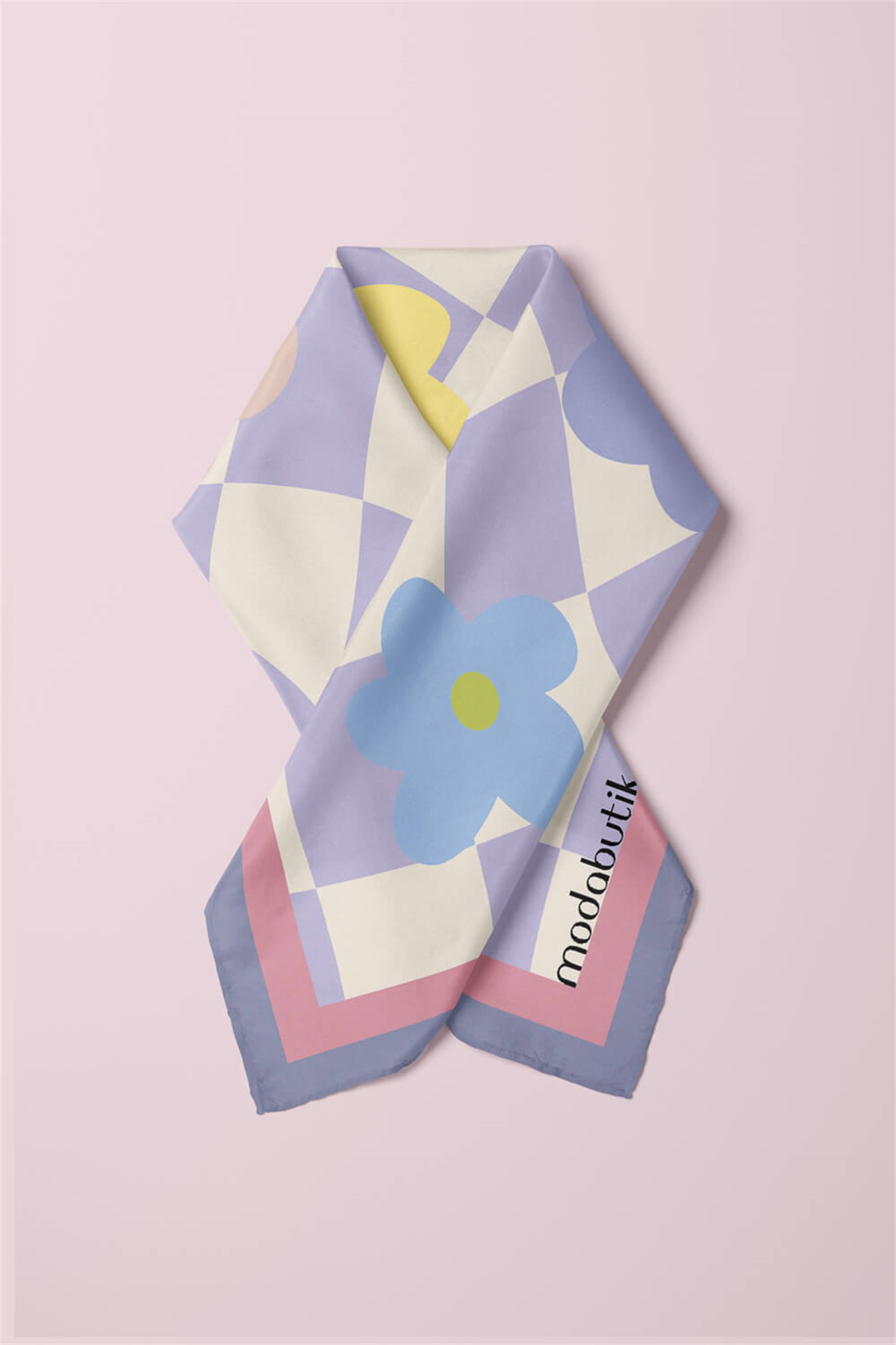 E78 Modabutik Çiçek Desenli Bandana