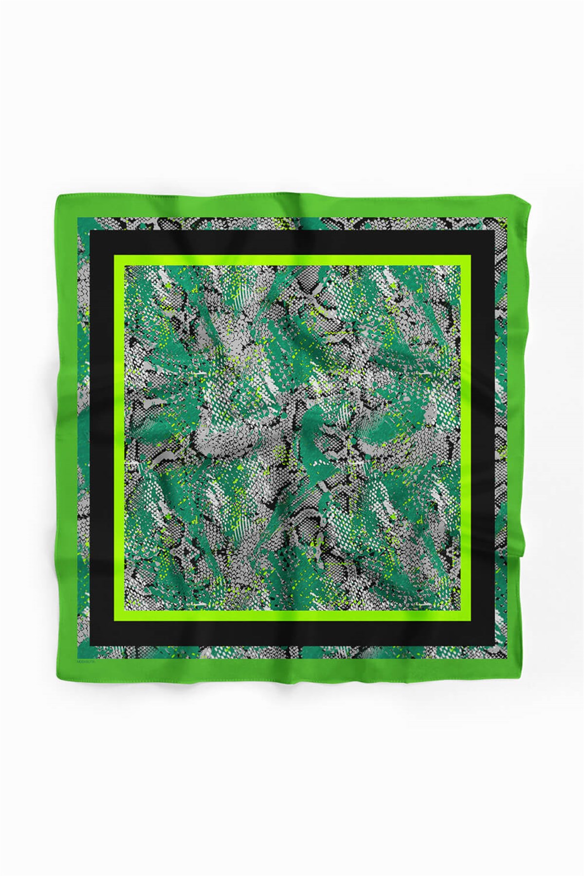 Violla Z58 Kadın Eskitme Desenli 50x50 Bandana HYL DG01341-22