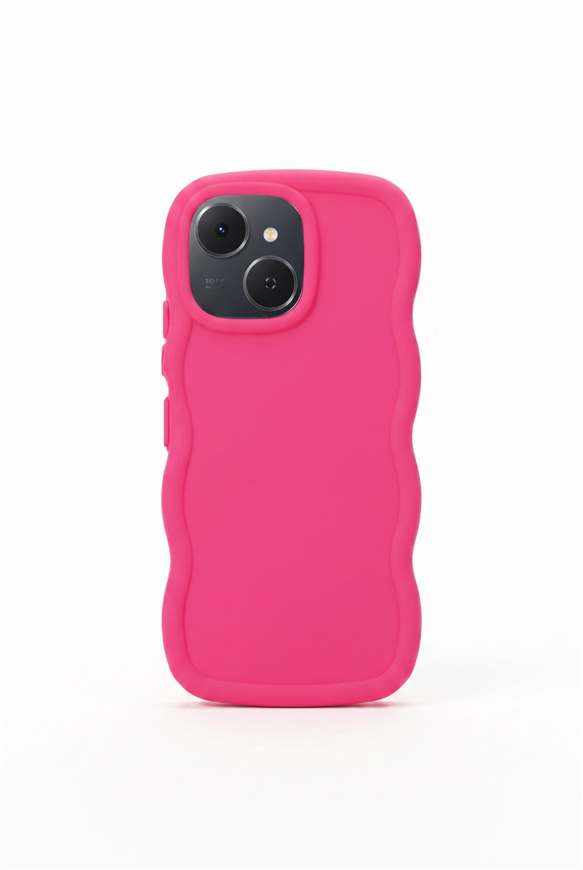 Tecno Spark 40C / Pop 10 Pro Uyumlu Telefon Kılıfı Kamera Korumalı Dalgalı Tasarım Mat Silikon